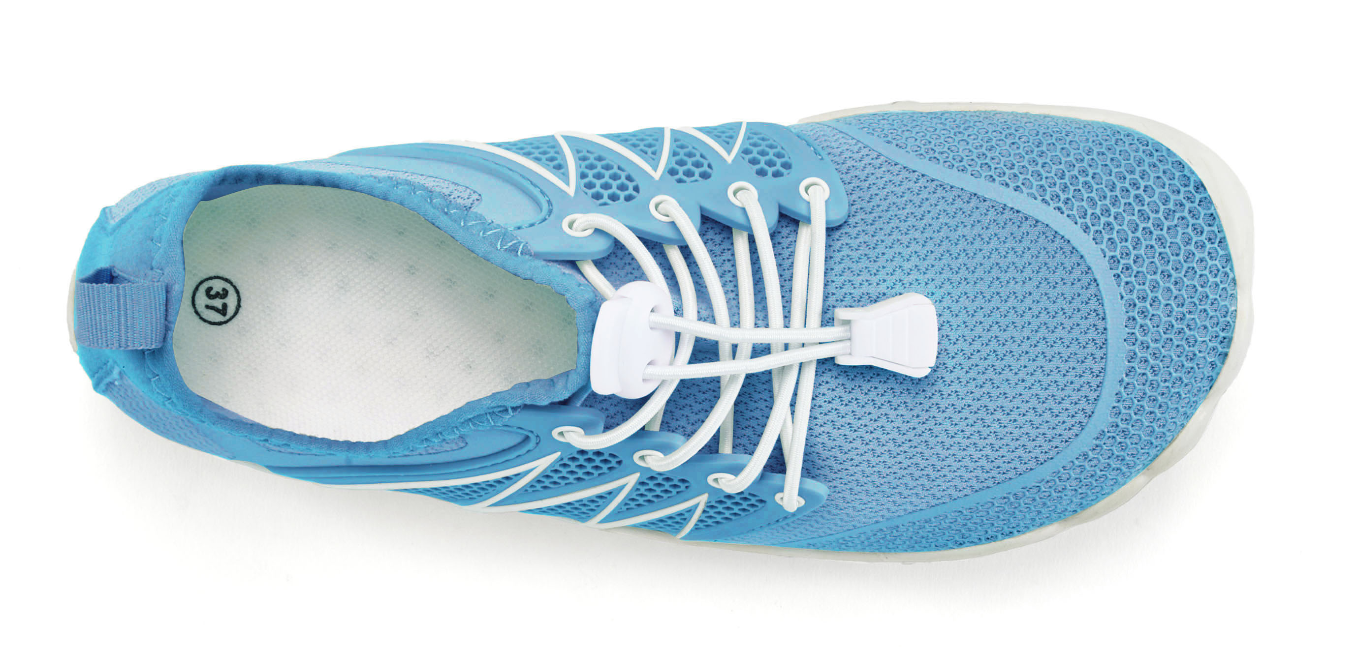 Thumbnail - Venice Beach Badeschuh "Aquaschuh, Slipper, Wasserschuh" mit elastischen Bändern für schnelles Reinschlüpfen ultraleicht...