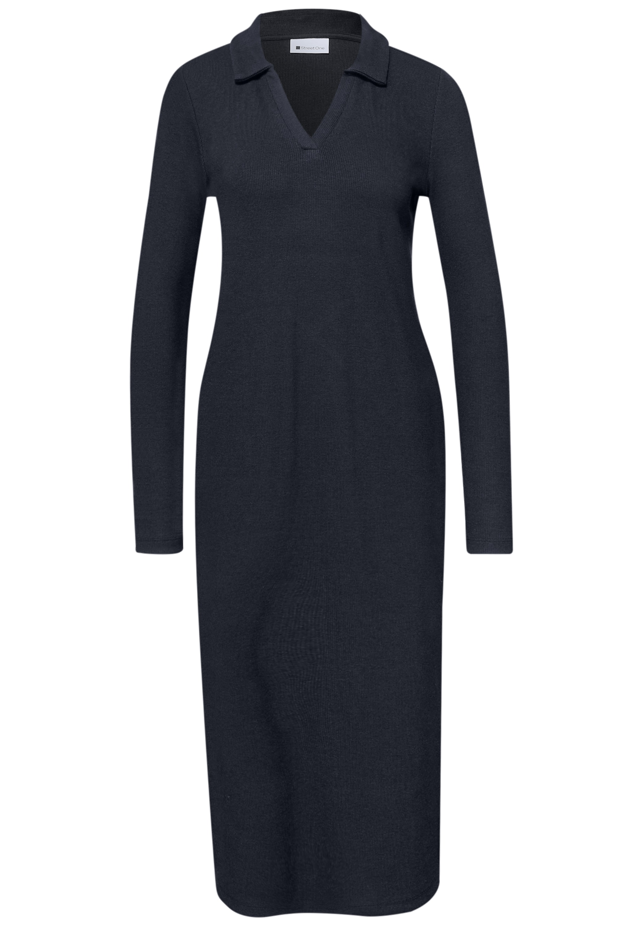 STREET ONE Midikleid Ohne Taschen in Unifarbe