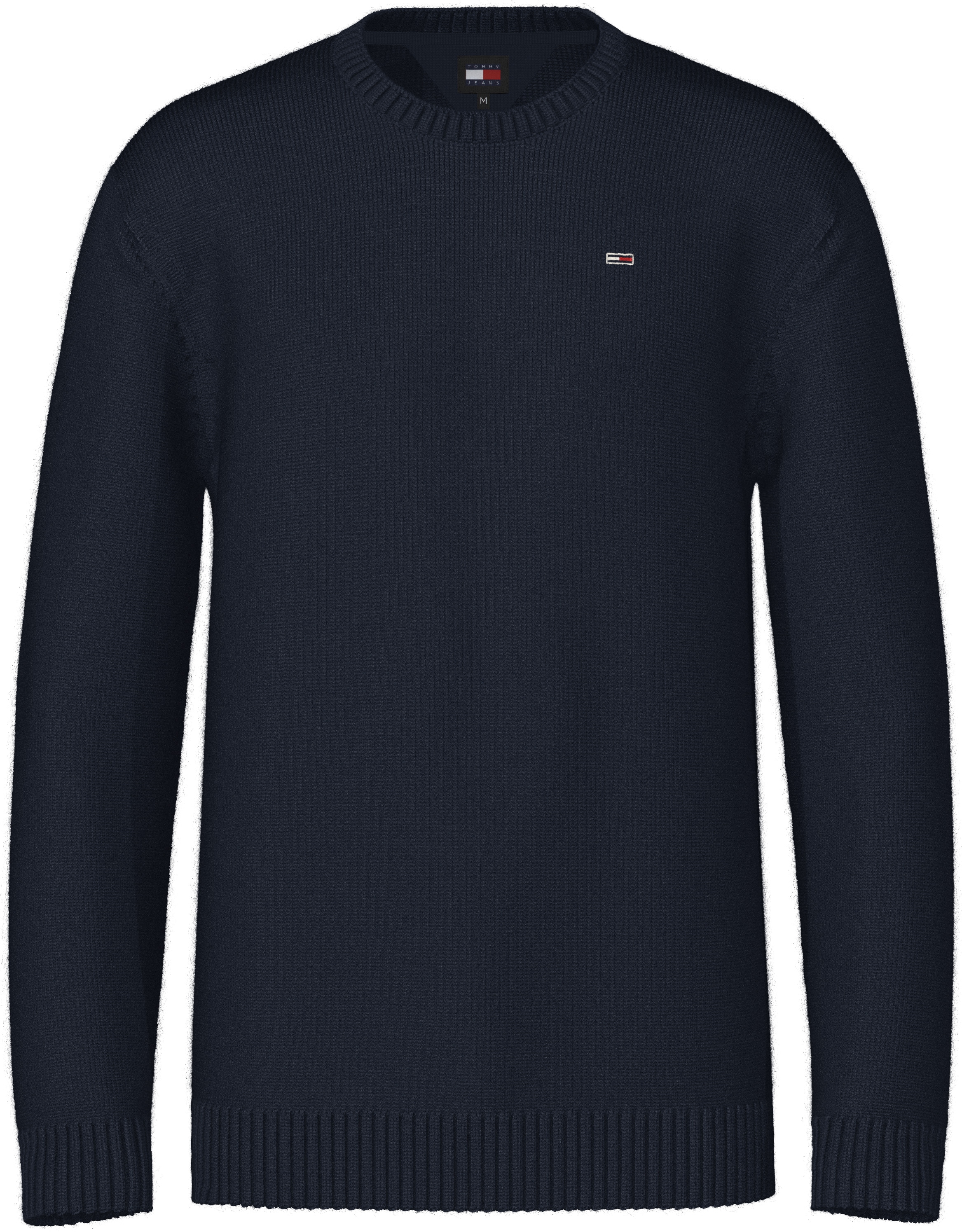 Tommy Jeans Strickpullover »TJM SLIM ESSNTLS C-NECK SWEATER«, mit Markenlogo auf der Brust