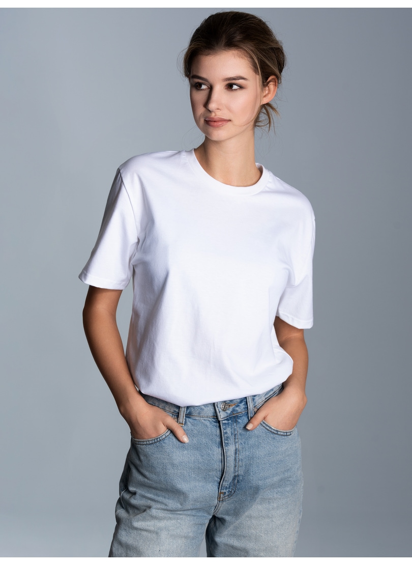 Trigema T-Shirt »TRIGEMA T-Shirt aus 100% Biobaumwolle«, (1 tlg.)