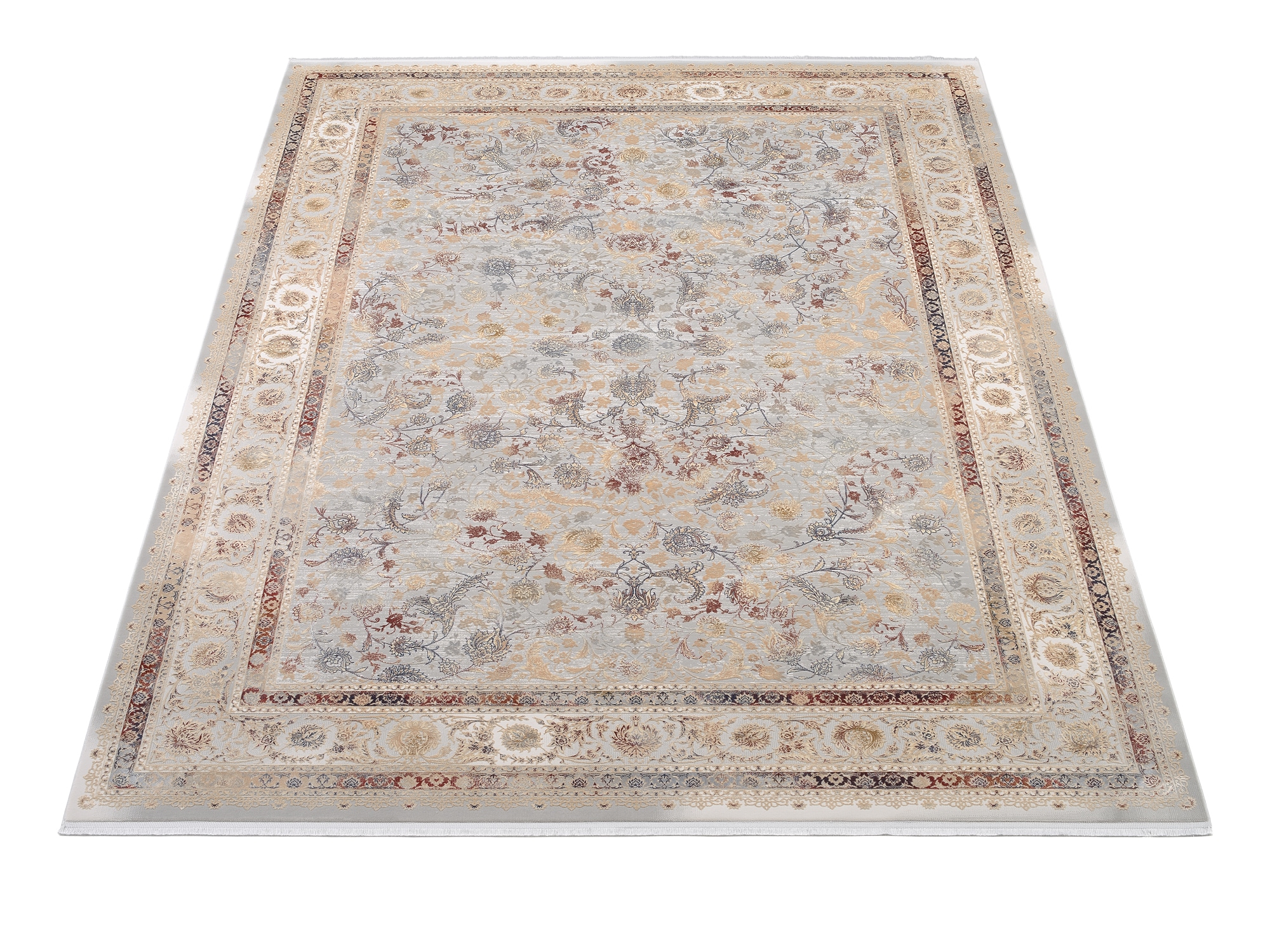 OCI DIE TEPPICHMARKE Teppich »MYSTIC LIMITED«, rechteckig, 7 mm Höhe, florale Muster in 3D-Optik, maschinell gewebt, Viskose