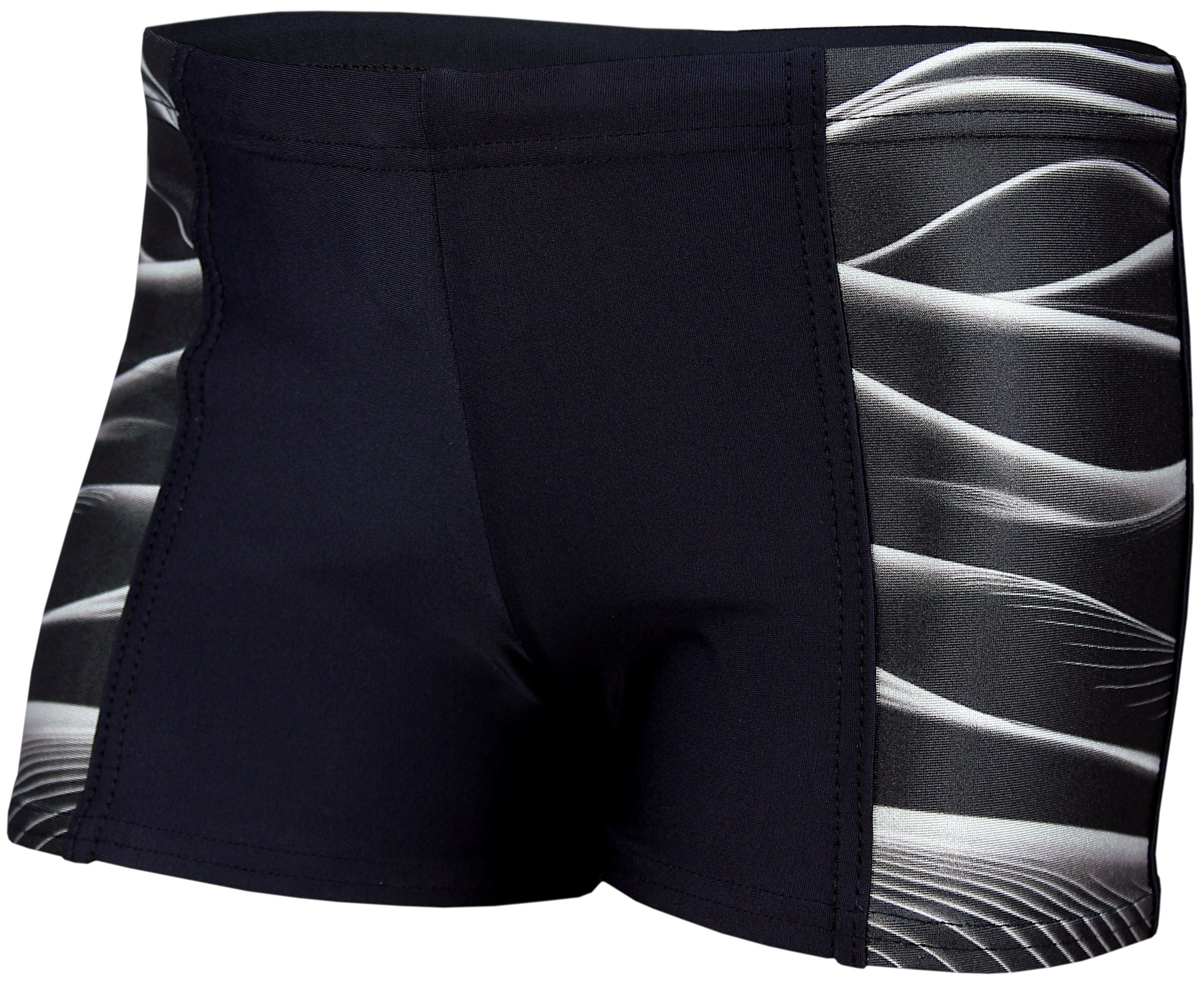 AQUARTI Badehose "Badehose Jungen Schwimmhose Kontrastfarbige Einsätze"