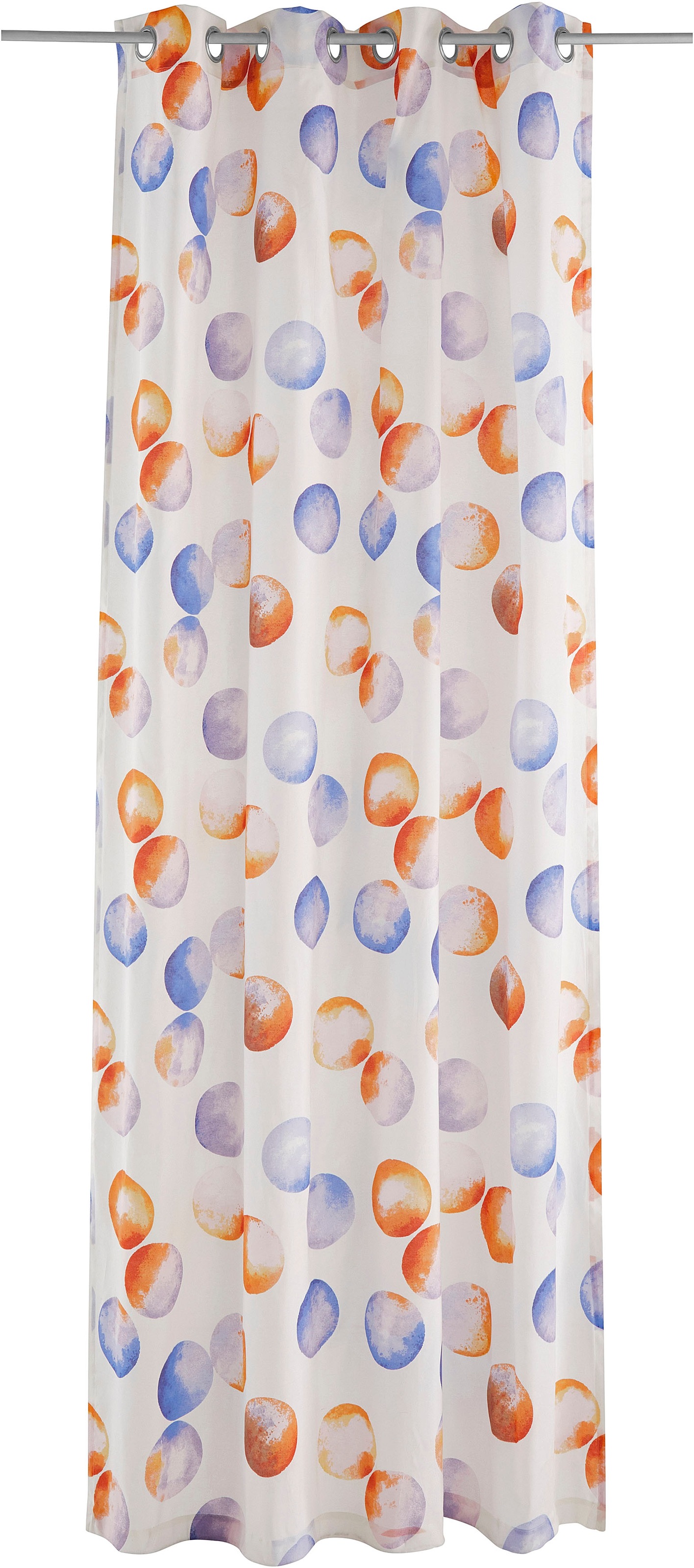 Lüttenhütt Gardine "Kreise" Ösen 1 Stk. tlg. günstig online kaufen