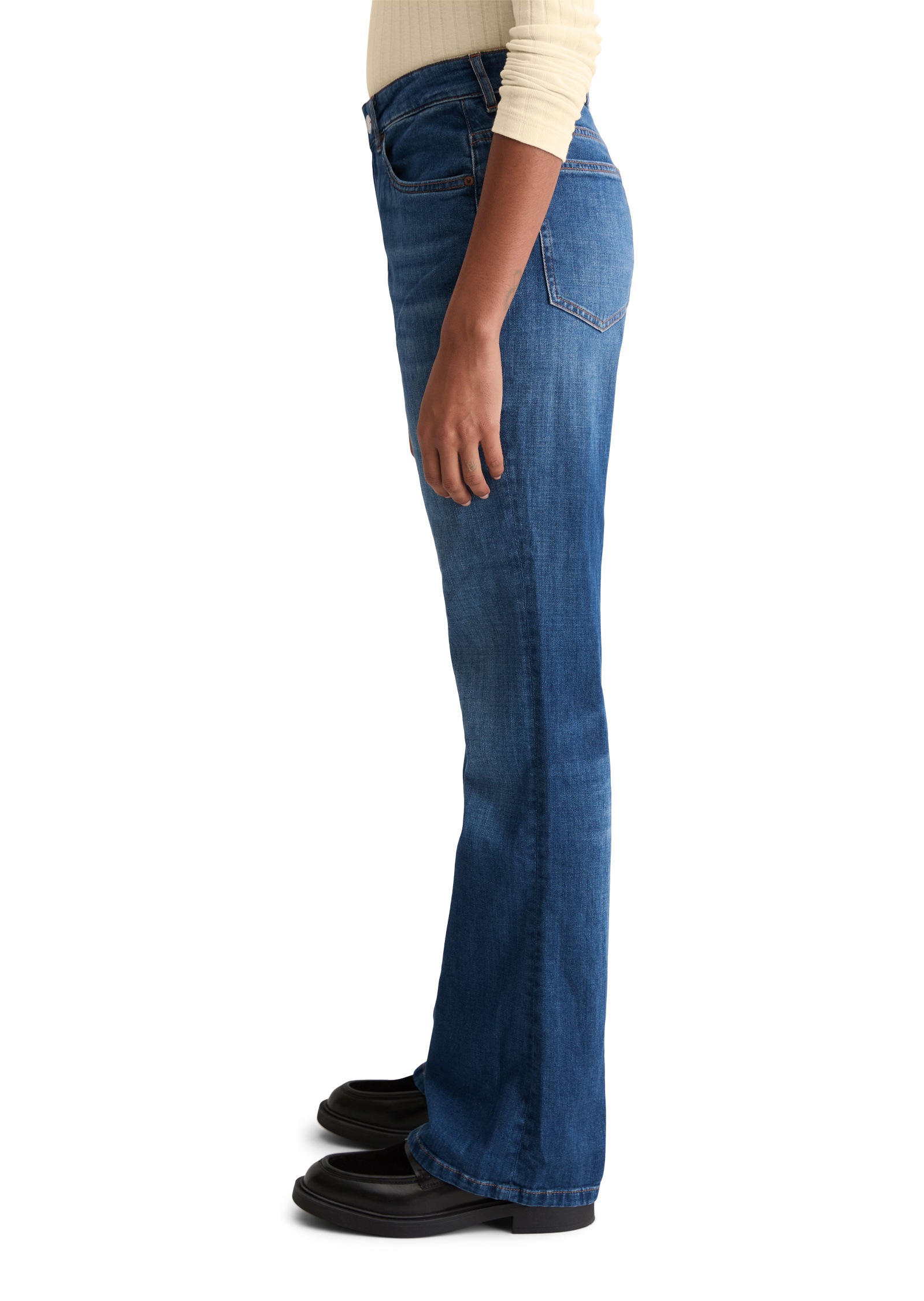 Marc OPolo Schlagjeans "aus Cashmere Touch Denim" günstig online kaufen