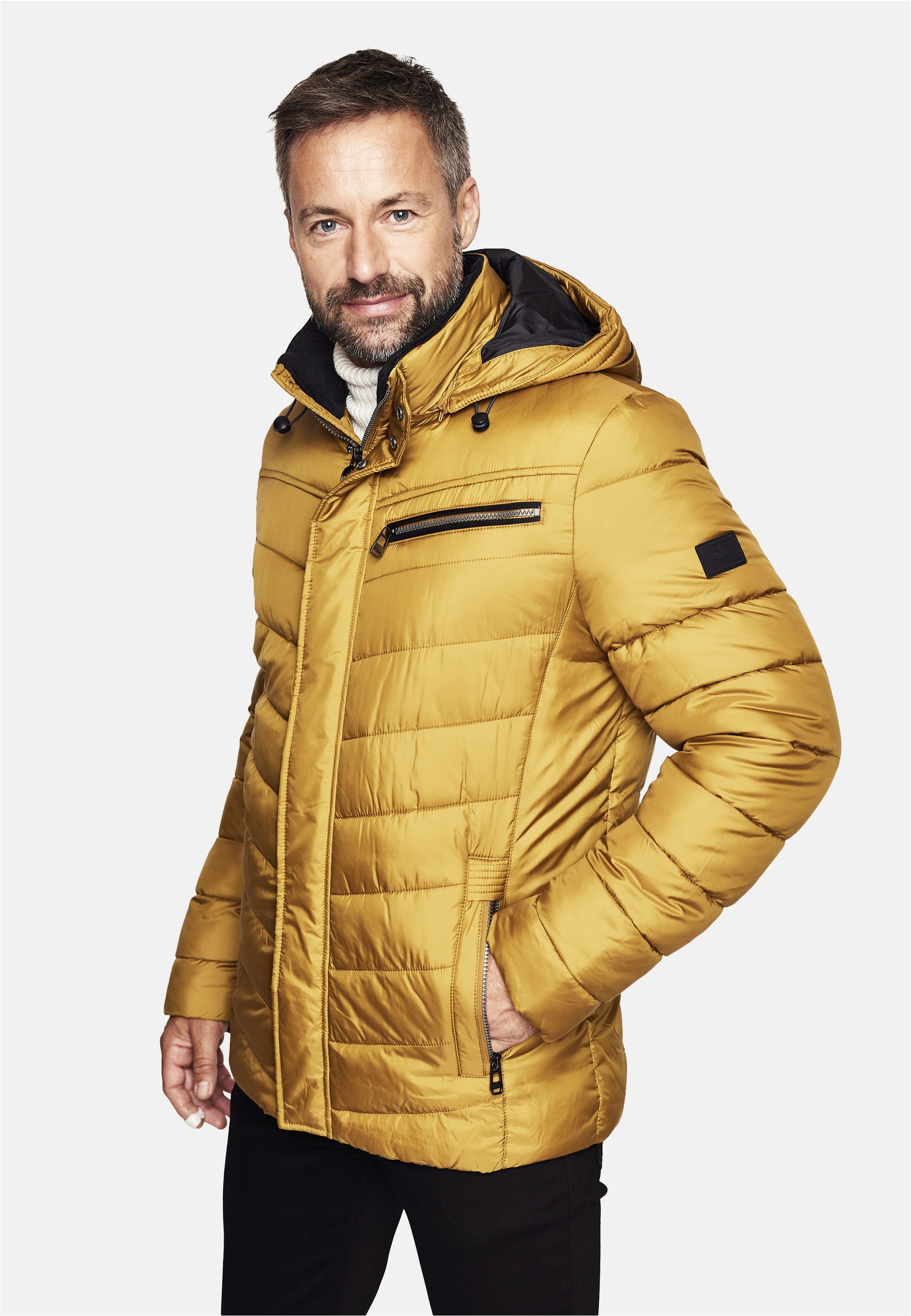 New Canadian Steppjacke, mit Fleece-Einsatz am Innenkragen