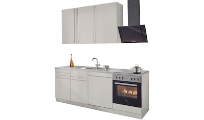 wiho Küchen Küchenzeile »Chicago«, mit E-Geräten, Breite 220 cm kaufen