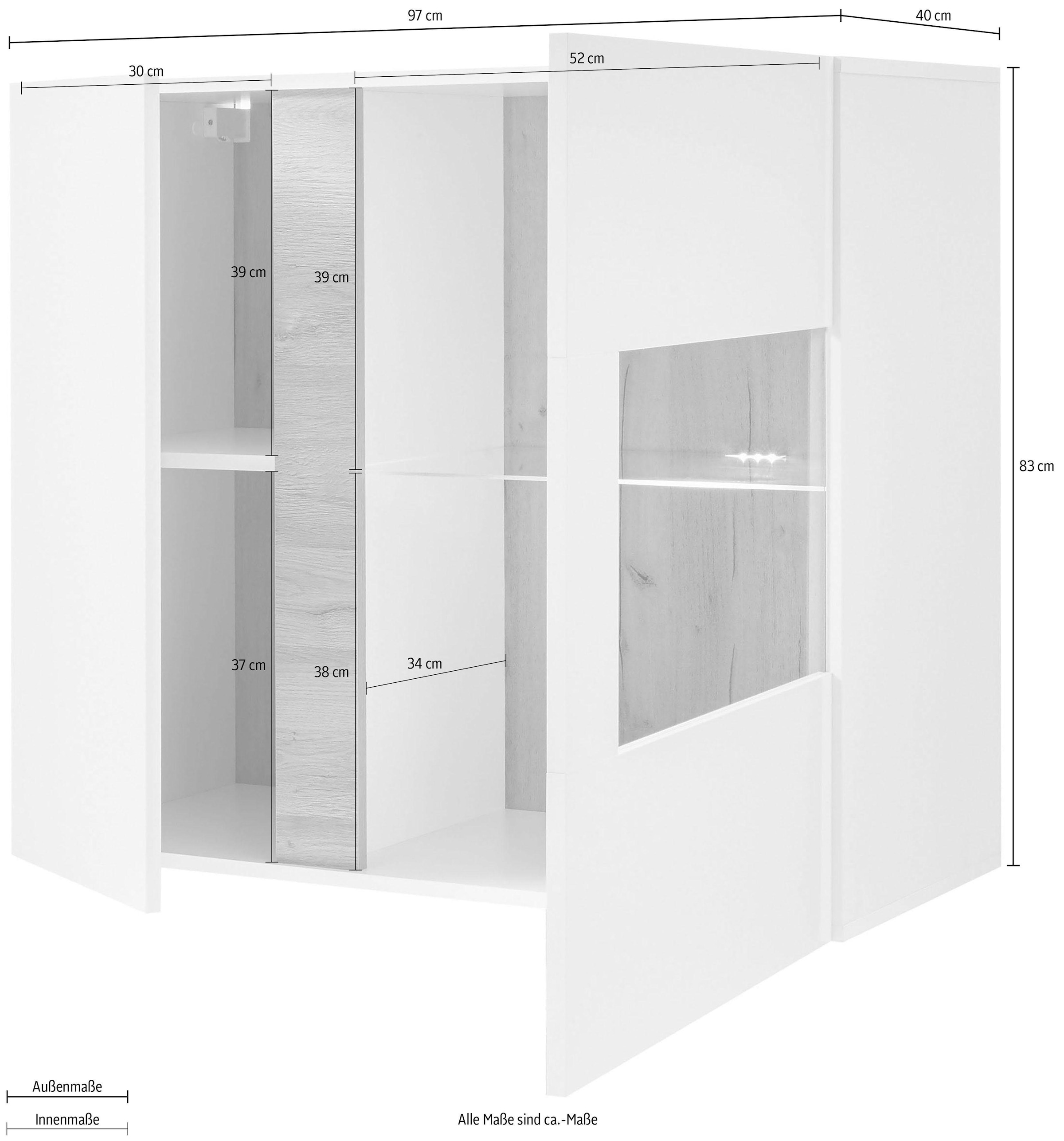 INOSIGN Hängevitrine »CLAiR Hängevitrine 20«, Höhe 83 cm