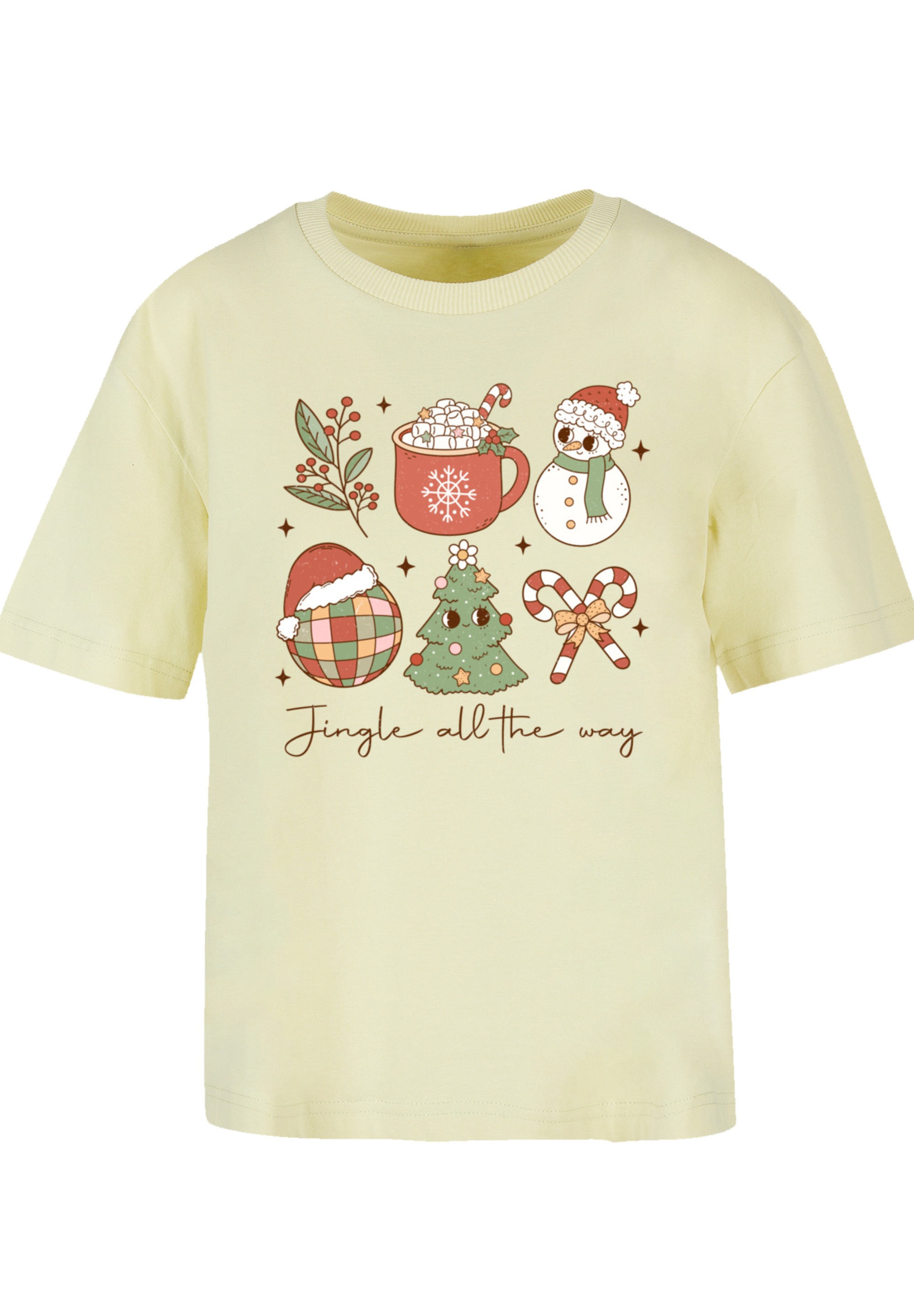 F4NT4STIC T-Shirt »Jingle All The Way Weihnachten Groove«, Premium Qualität, Weihnachts-Kollection