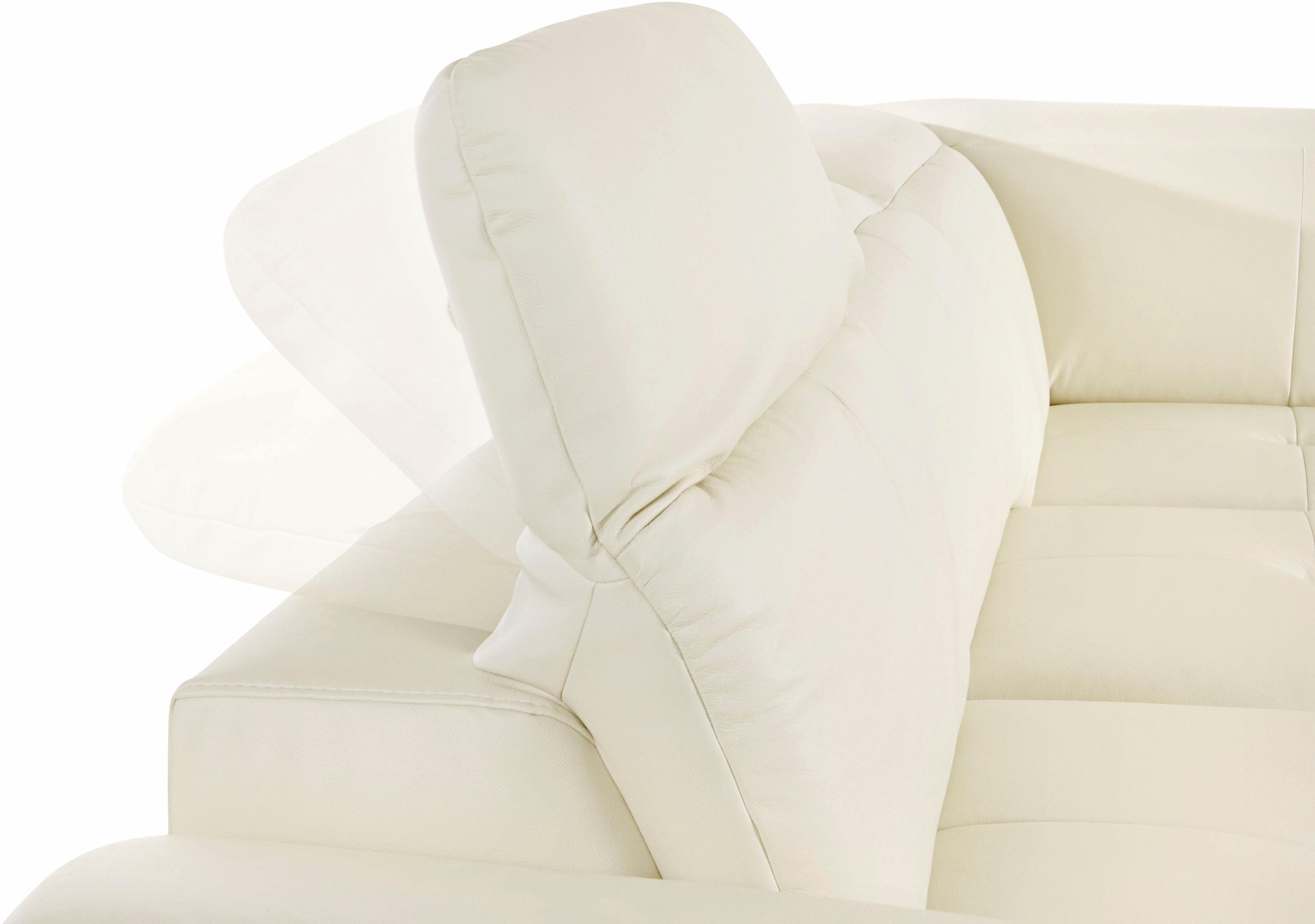 exxpo - sofa fashion Ecksofa »Mantua, L-Form«, mit Kopf- bzw. Rückenverstellung, Bettfunktion u. Bettkasten