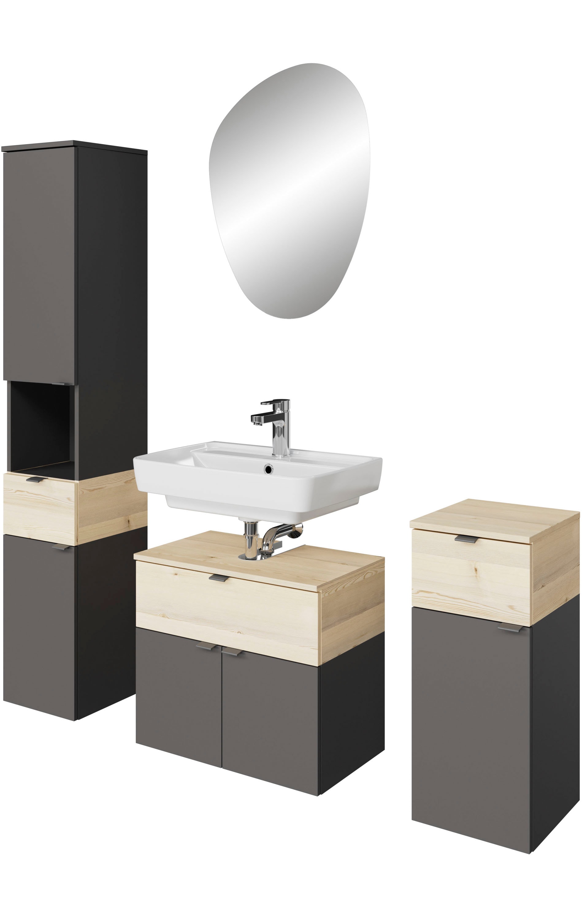 Saphir Badmöbel-Set "Quickset 394" Komplett-Set, 4 Stk. tlg. günstig online kaufen