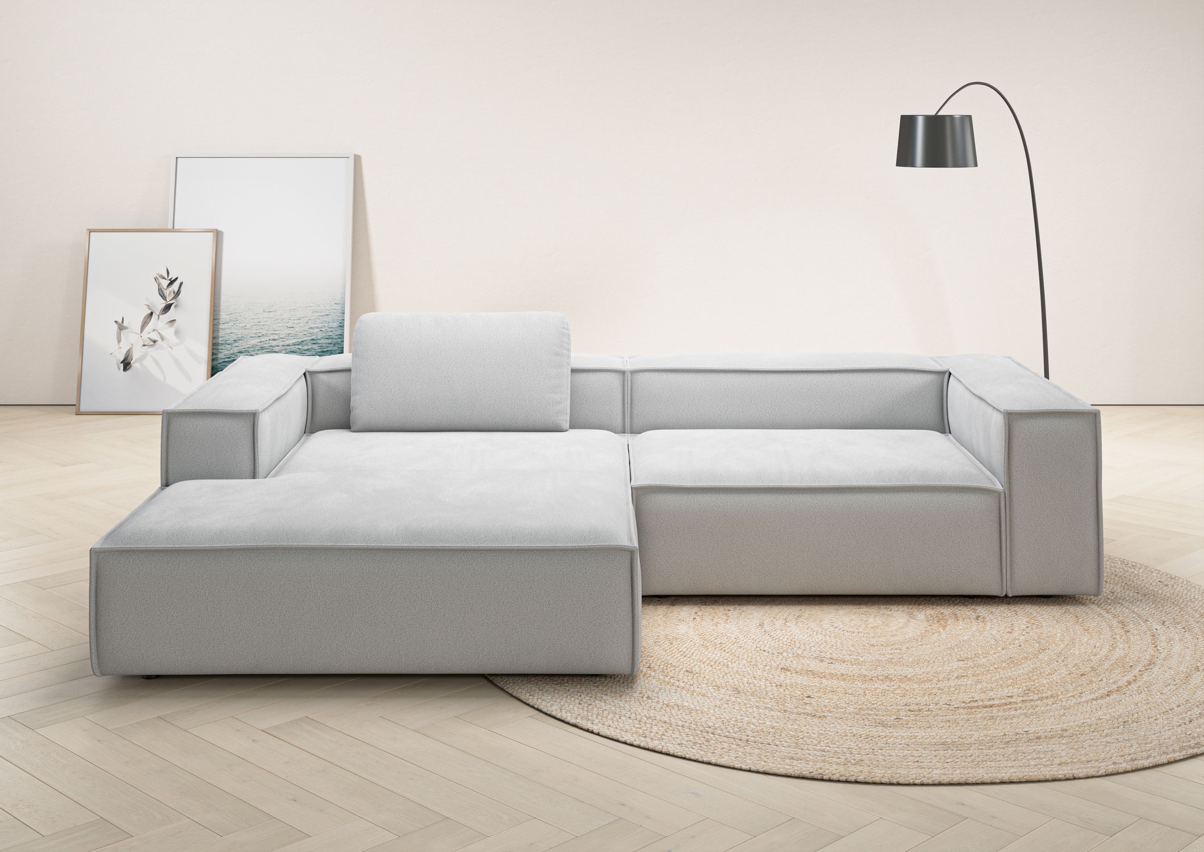 Places of Style Ecksofa "Watertown, modernes XXL L-Form, 306 cm breit", Gro günstig online kaufen
