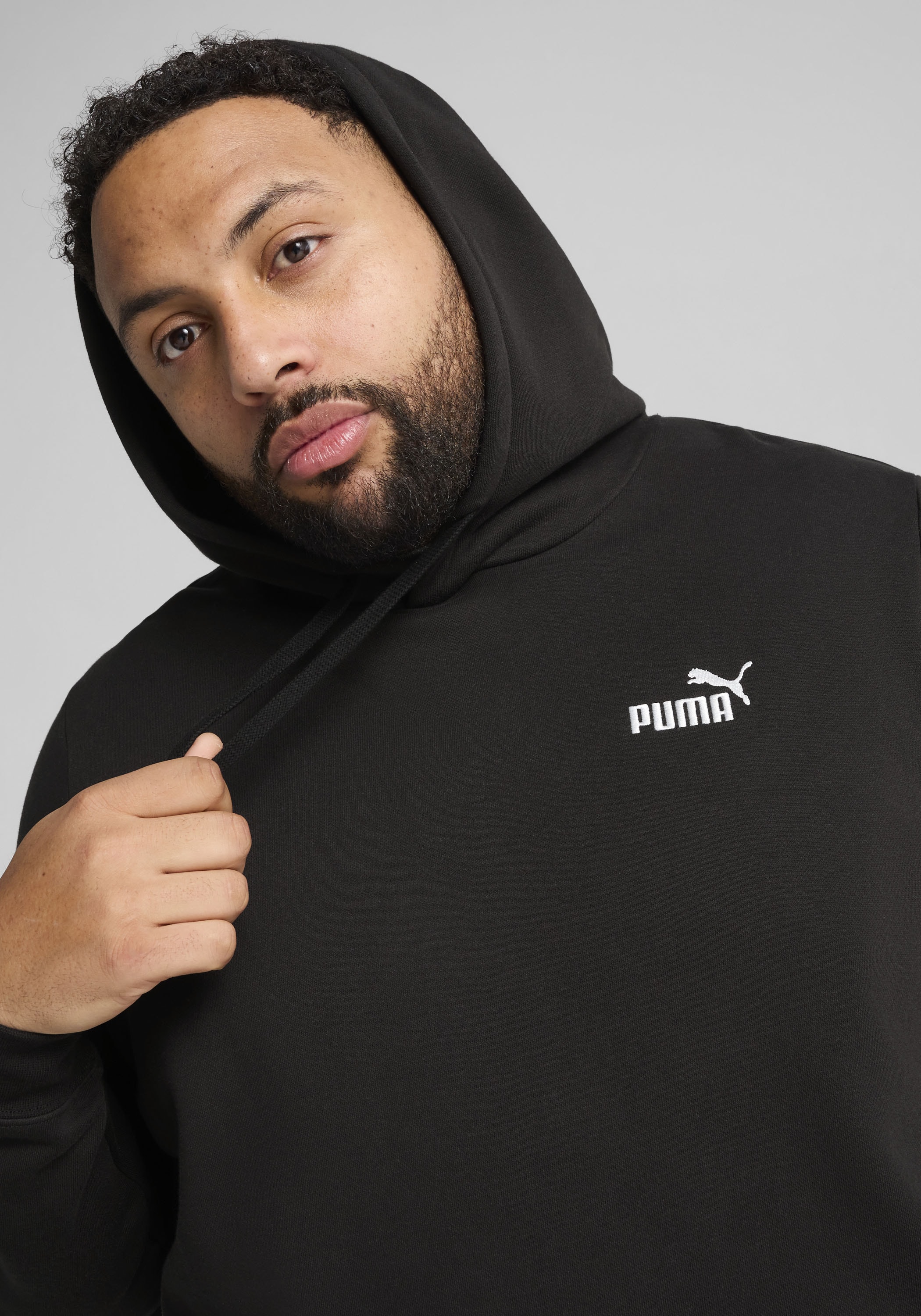 PUMA Kapuzensweatshirt »ESS SMALL NO. 1 LOGO HOODIE FL«, mit verstellbarer Kapuze, mit Kängurutasche, Regular Fit
