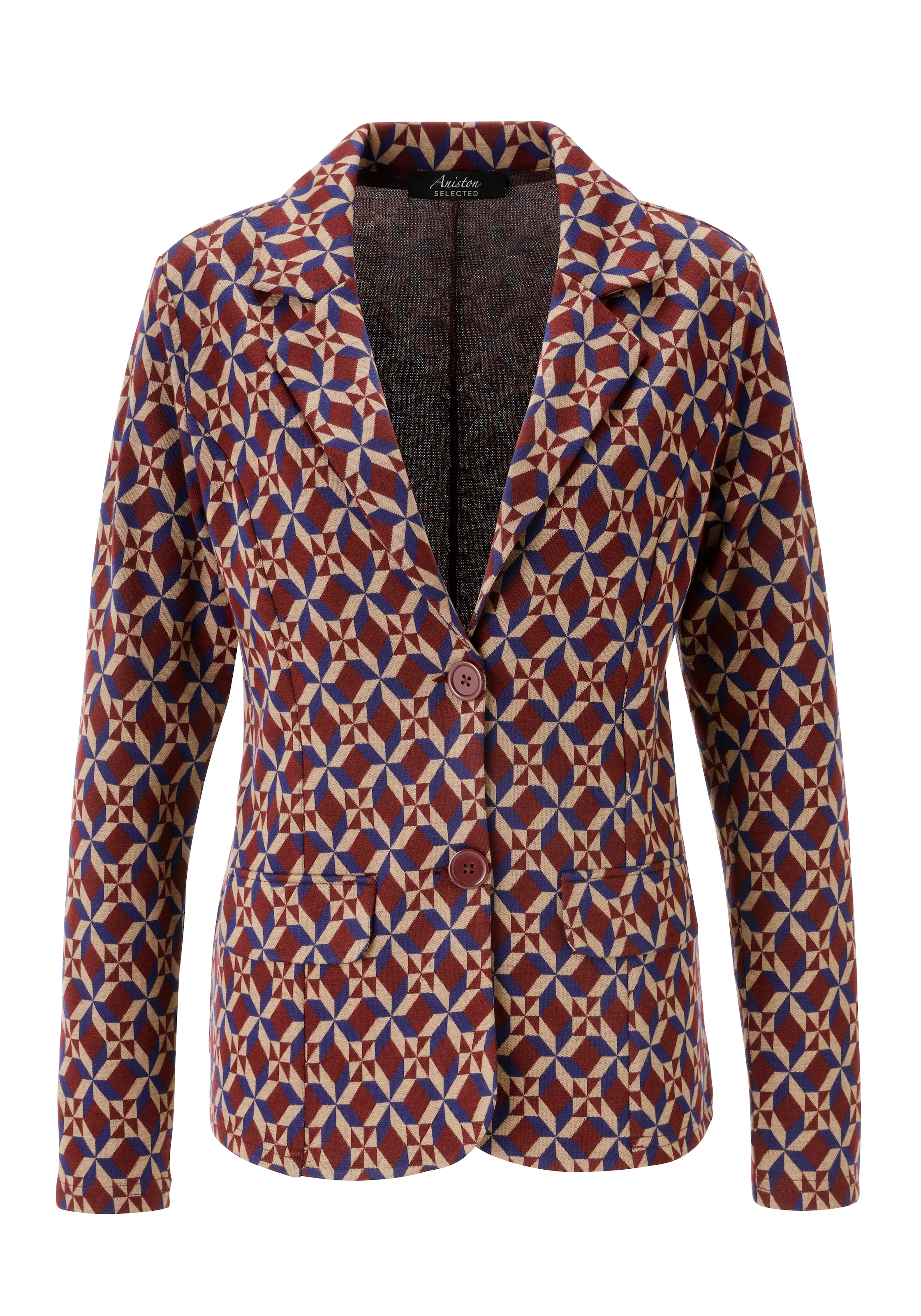 Aniston SELECTED Kurzblazer, in trendy Jacquard-Qualität - NEUE KOLLEKTION