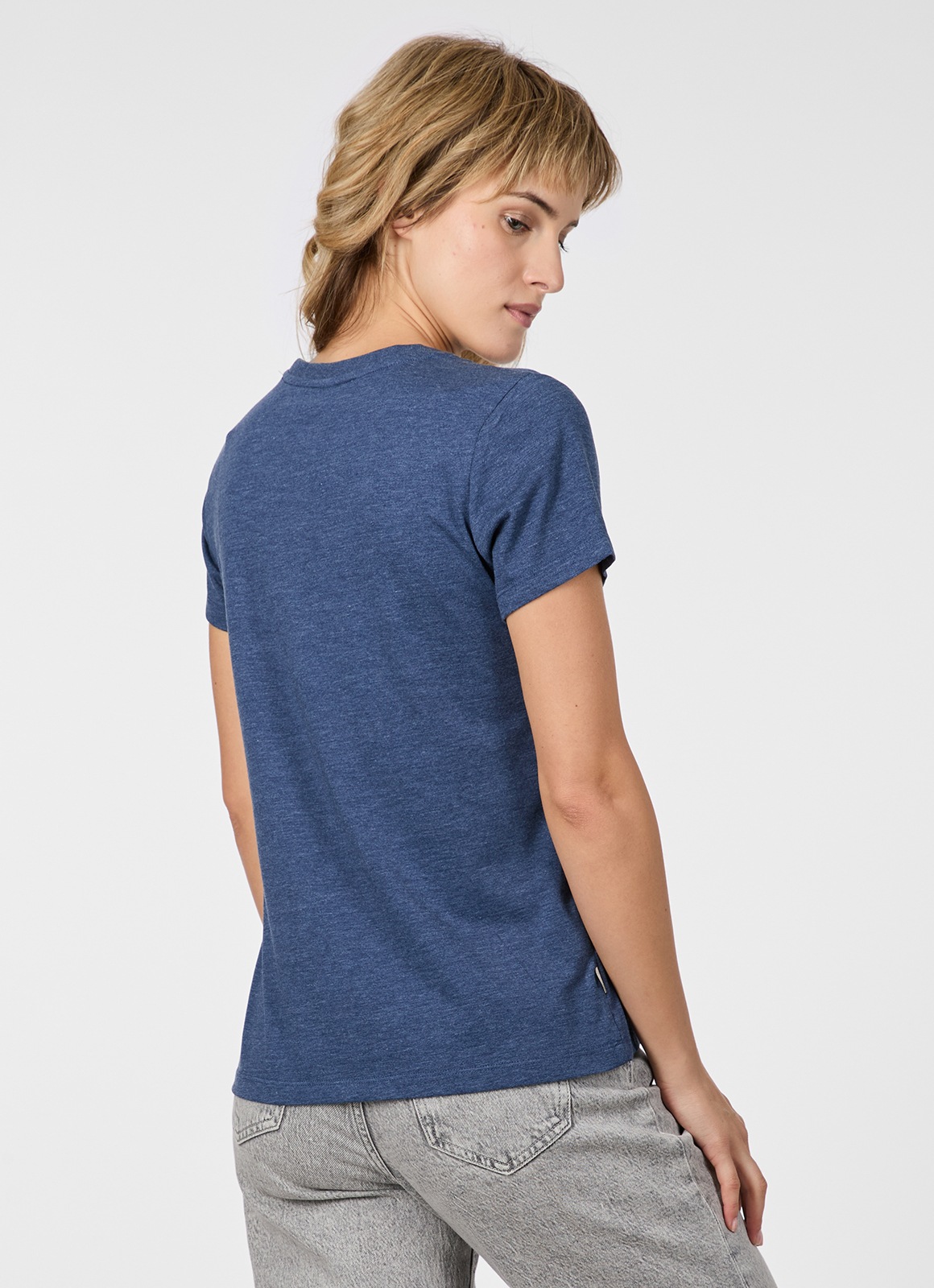 Kurzarmshirt RAGWEAR "MINTTA", Damen, Gr. XL, night blau, Jersey, Obermaterial: 50% Baumwolle, 50% Polyester, unifarben, normal, Rundhals, Shirts, Klassischer Fit aus Single Jersey mit softem Finish 3
