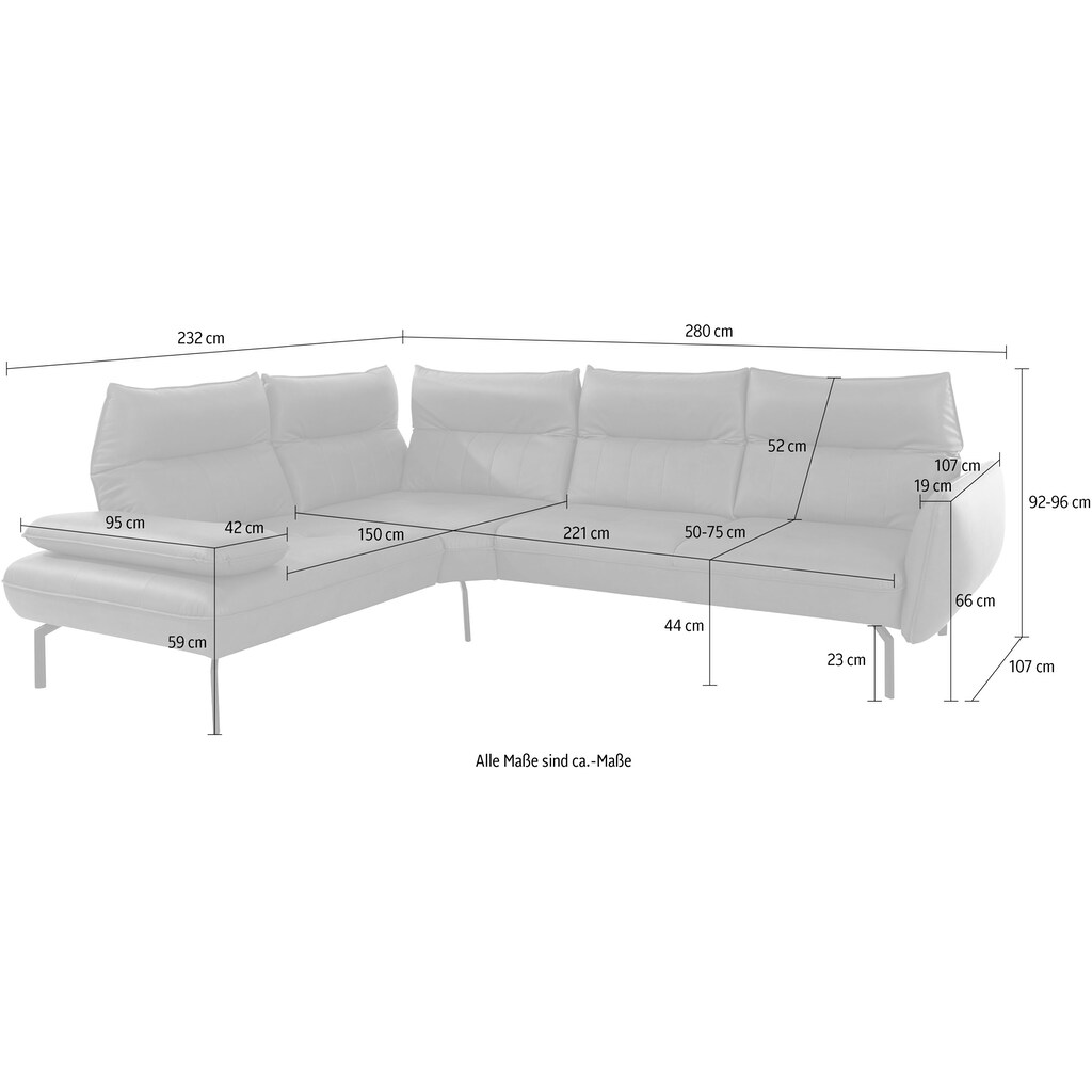 INOSIGN Ecksofa »Marino L-Form«