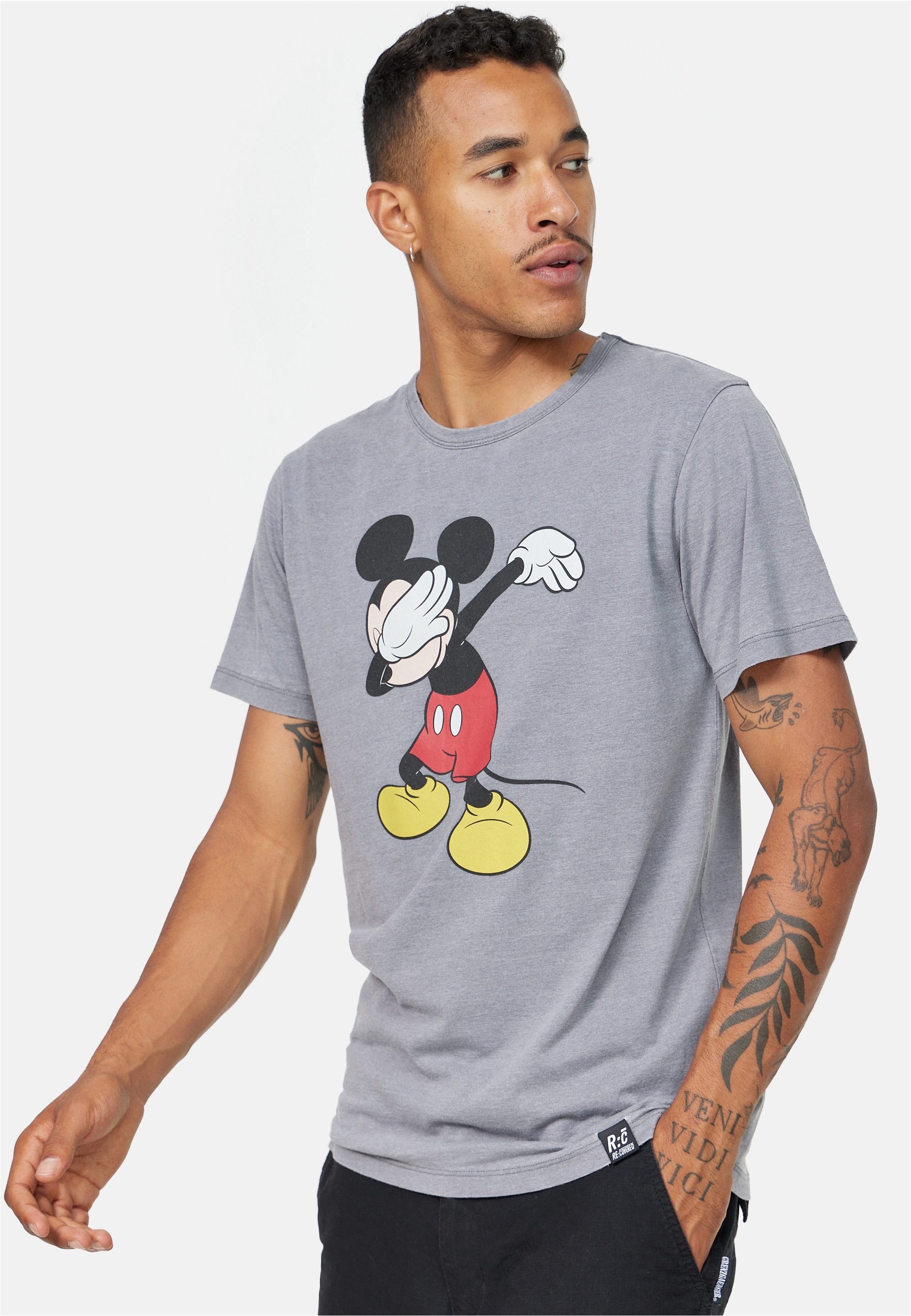 Recovered T-Shirt »Disney Mickey Mouse Dabbing«, im zeitlosen Design