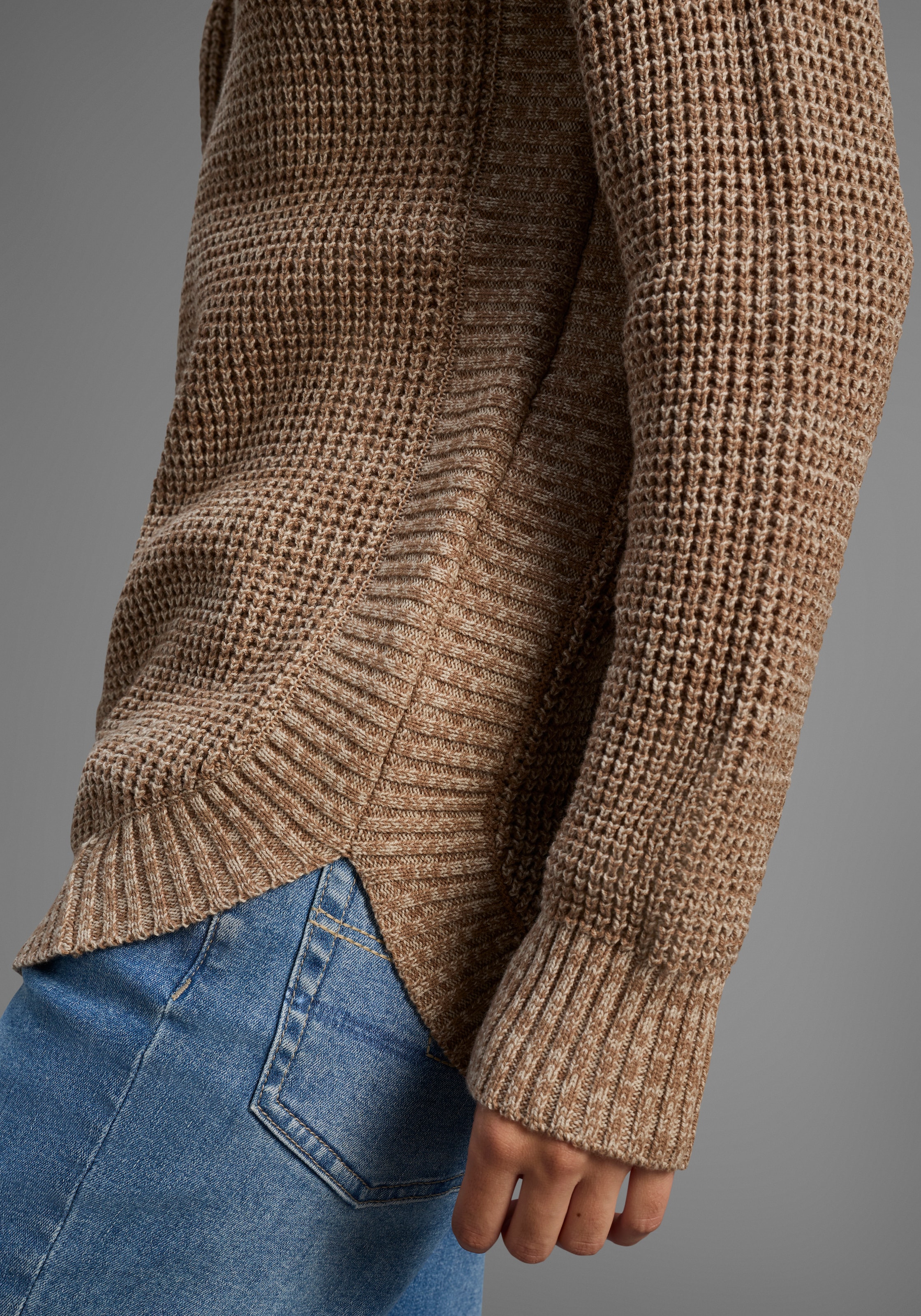 Laura Scott Rollkragenpullover, im lässigen Fit mit Waffelstruktur - NEUE KOLLEKTION