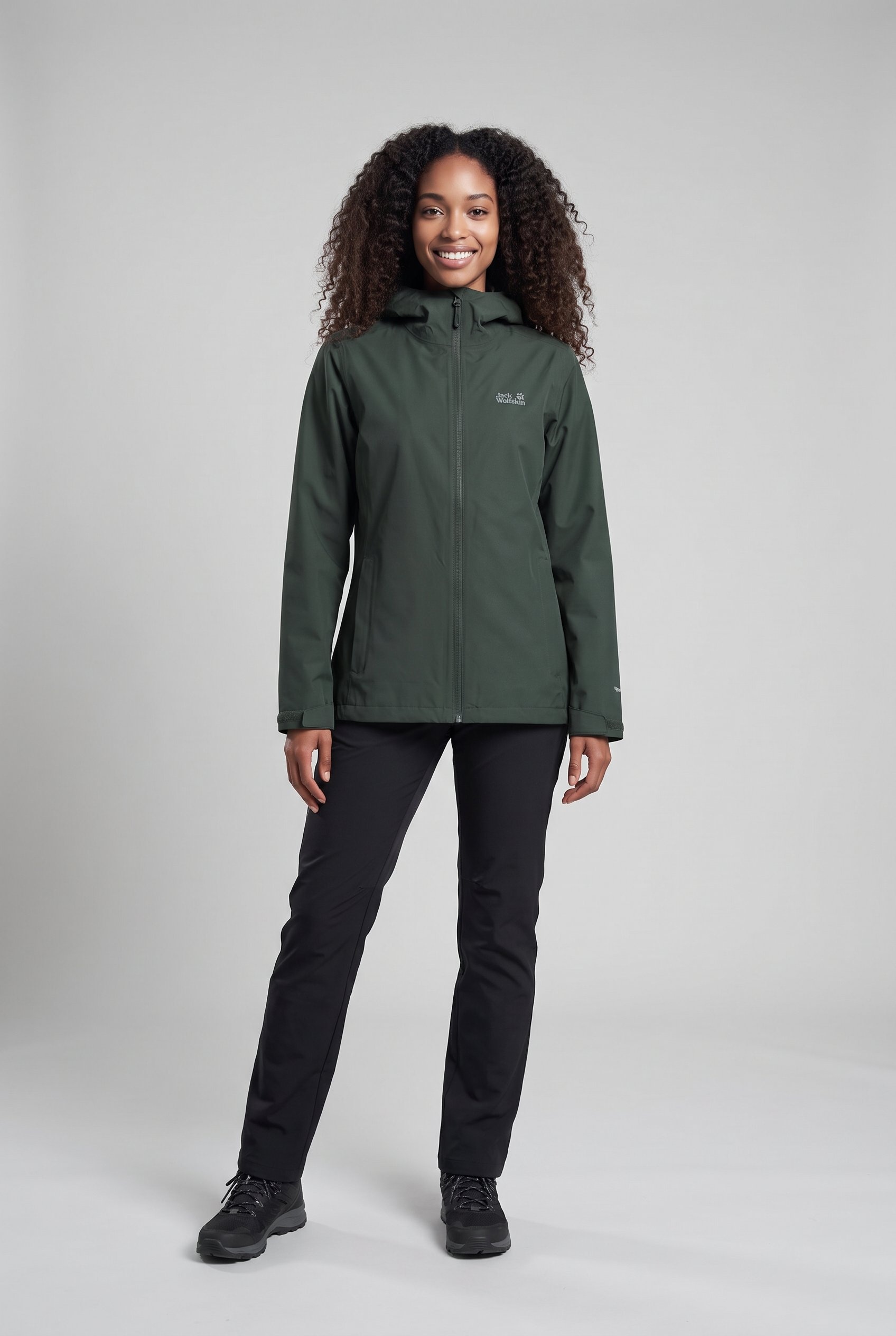 Jack Wolfskin Regenjacke »OUTROVERT 2L JKT W« mit Kapuze mit Kapuze, wasserdicht, atmungsaktiv