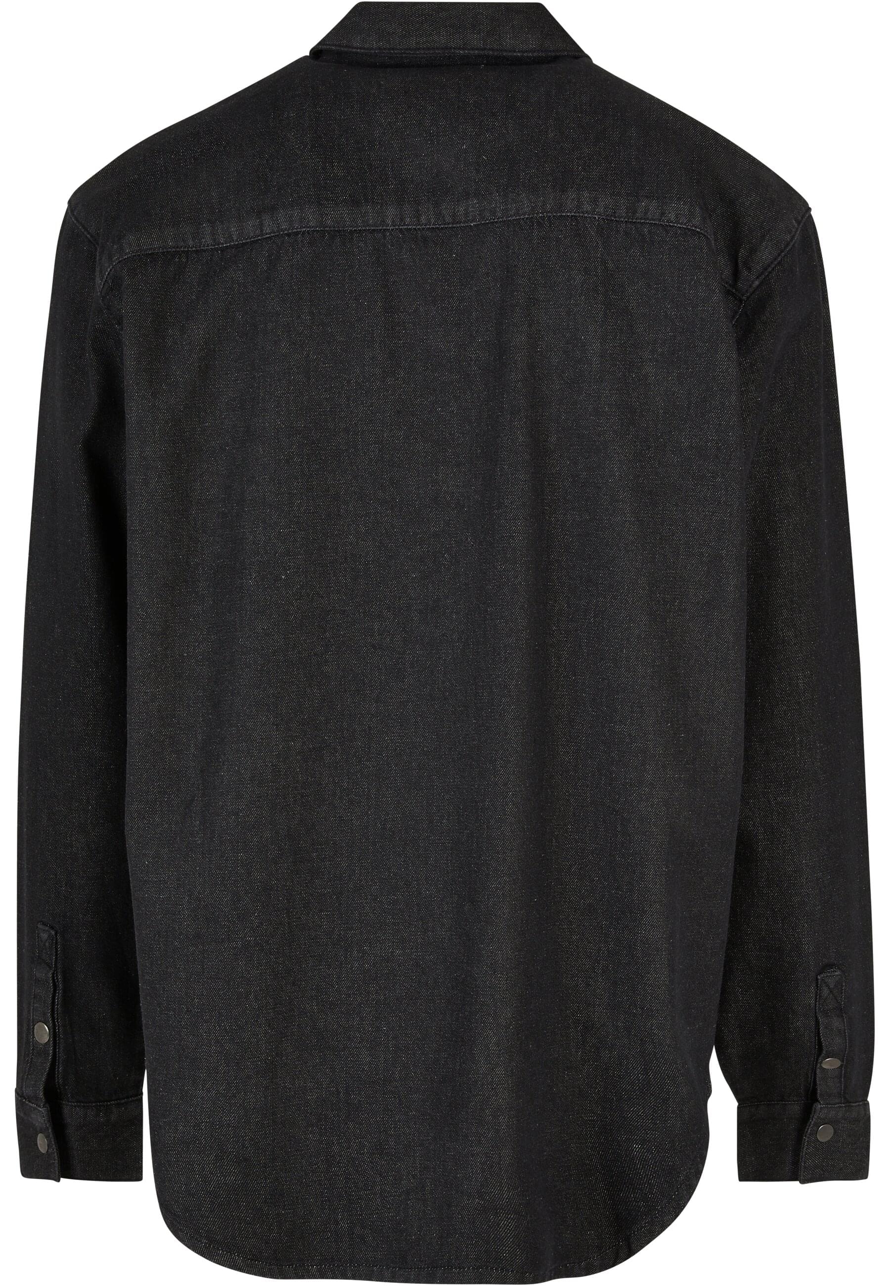 URBAN CLASSICS Langarmhemd »Urban Classics Herren Oversized Denim Pocket Shirt«, (1 tlg.)