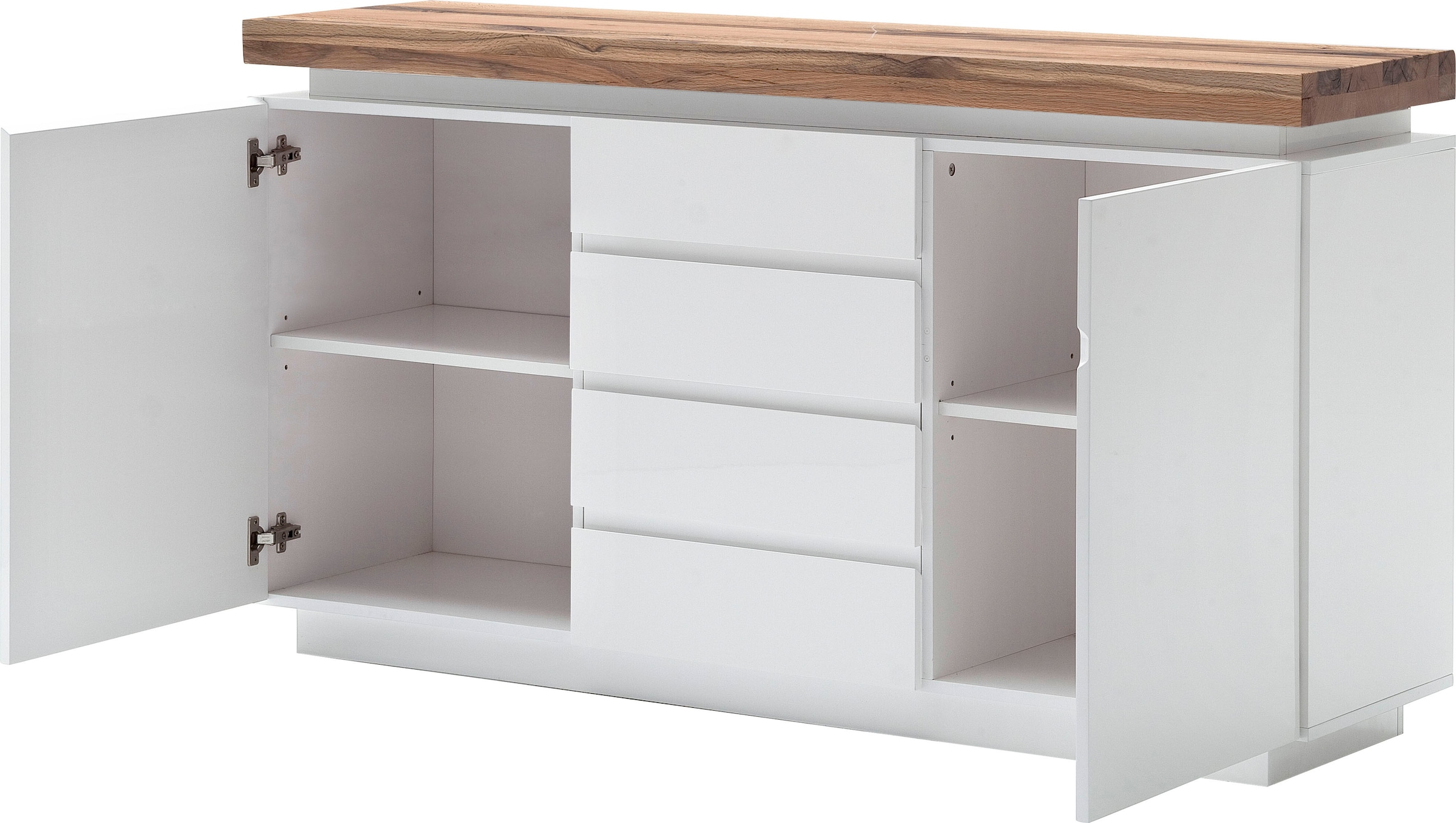 MCA furniture Sideboard »Romina«, mit LED Beleuchtung weiß dimmbar, inkl. Fernbedienung