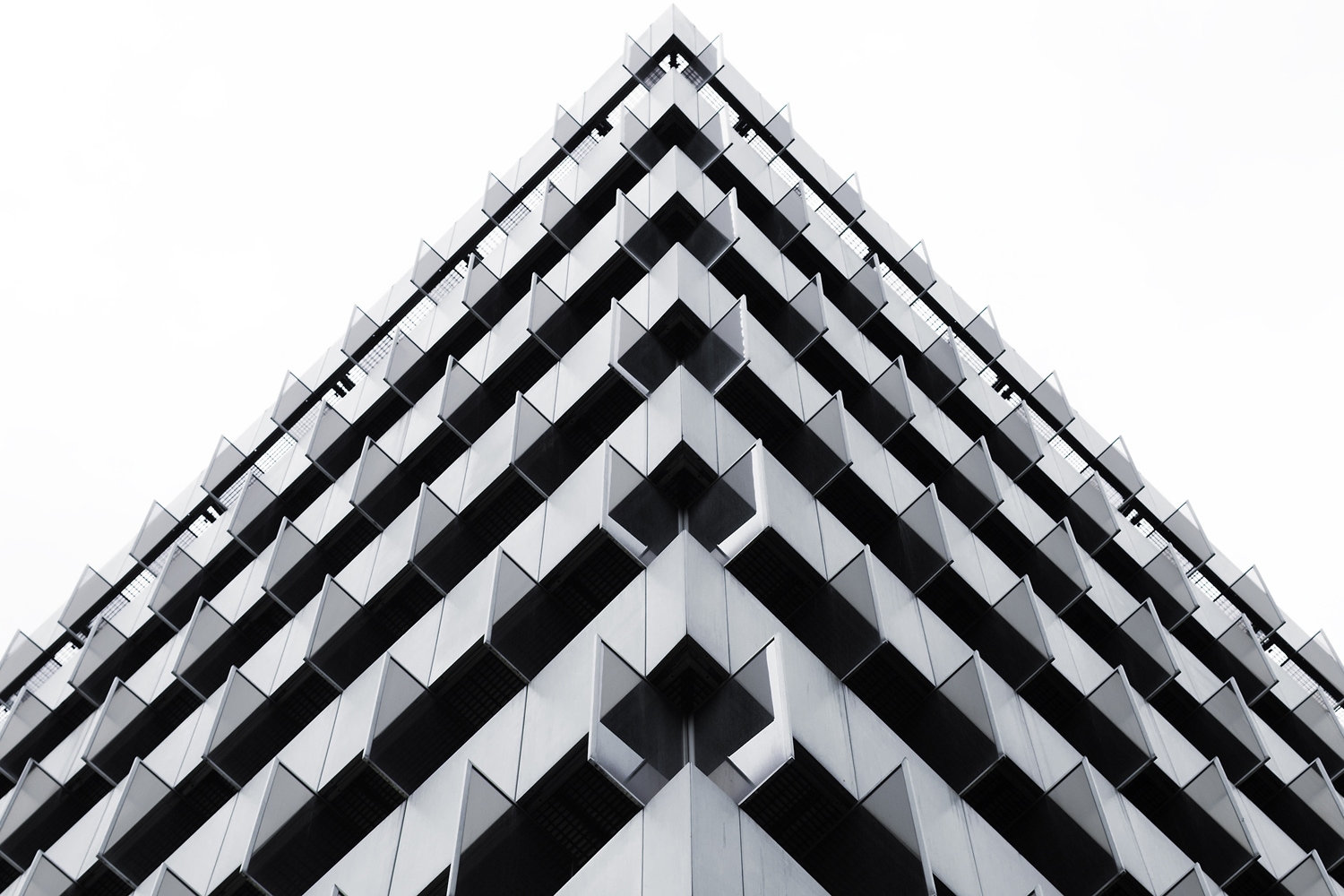 queence XXL-Wandbild "Akustikbild Geometrisch Gebäude" Architektonische Ele günstig online kaufen