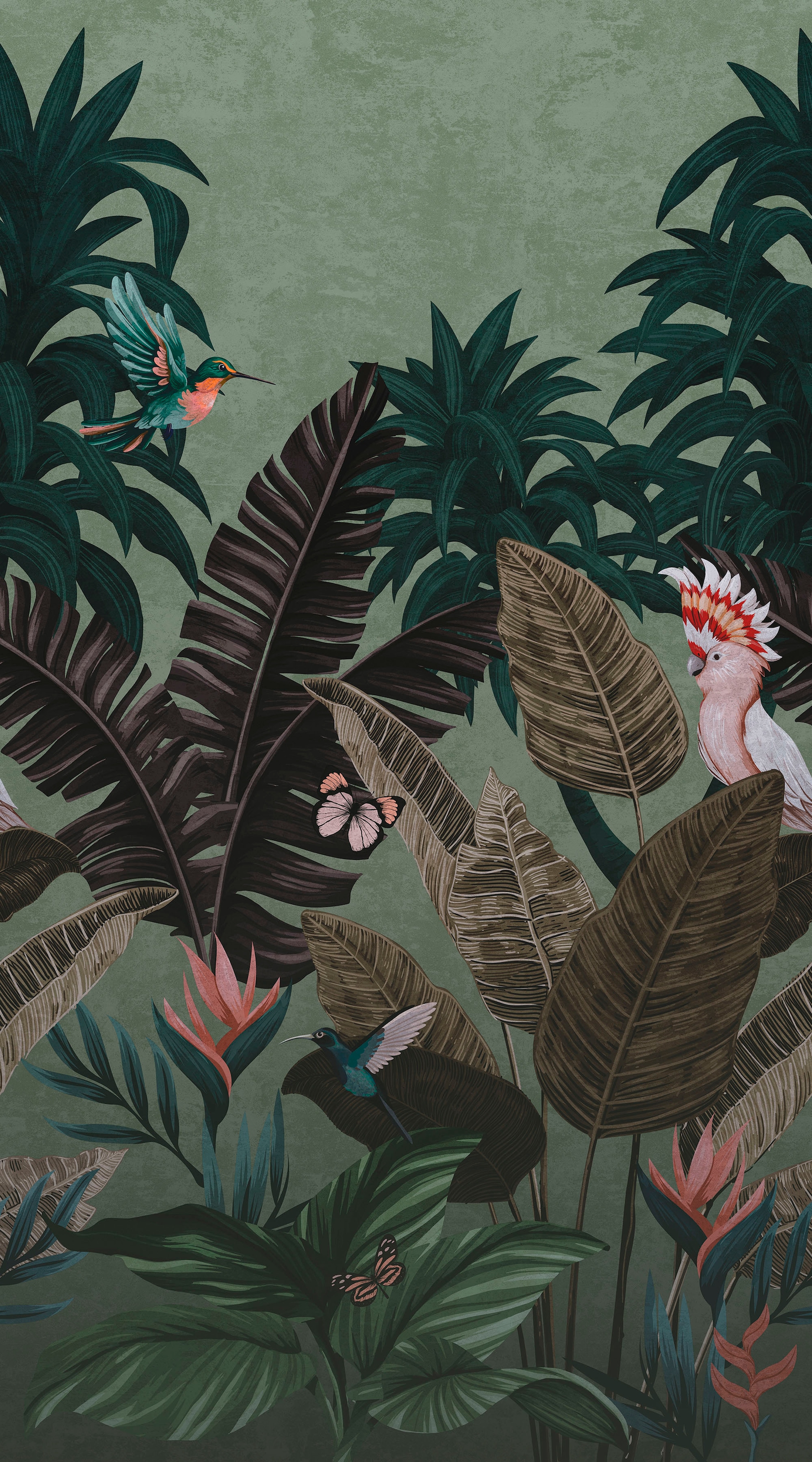Fashion for walls Fototapete »Tropical Twilight«, floral, Phthalate frei
