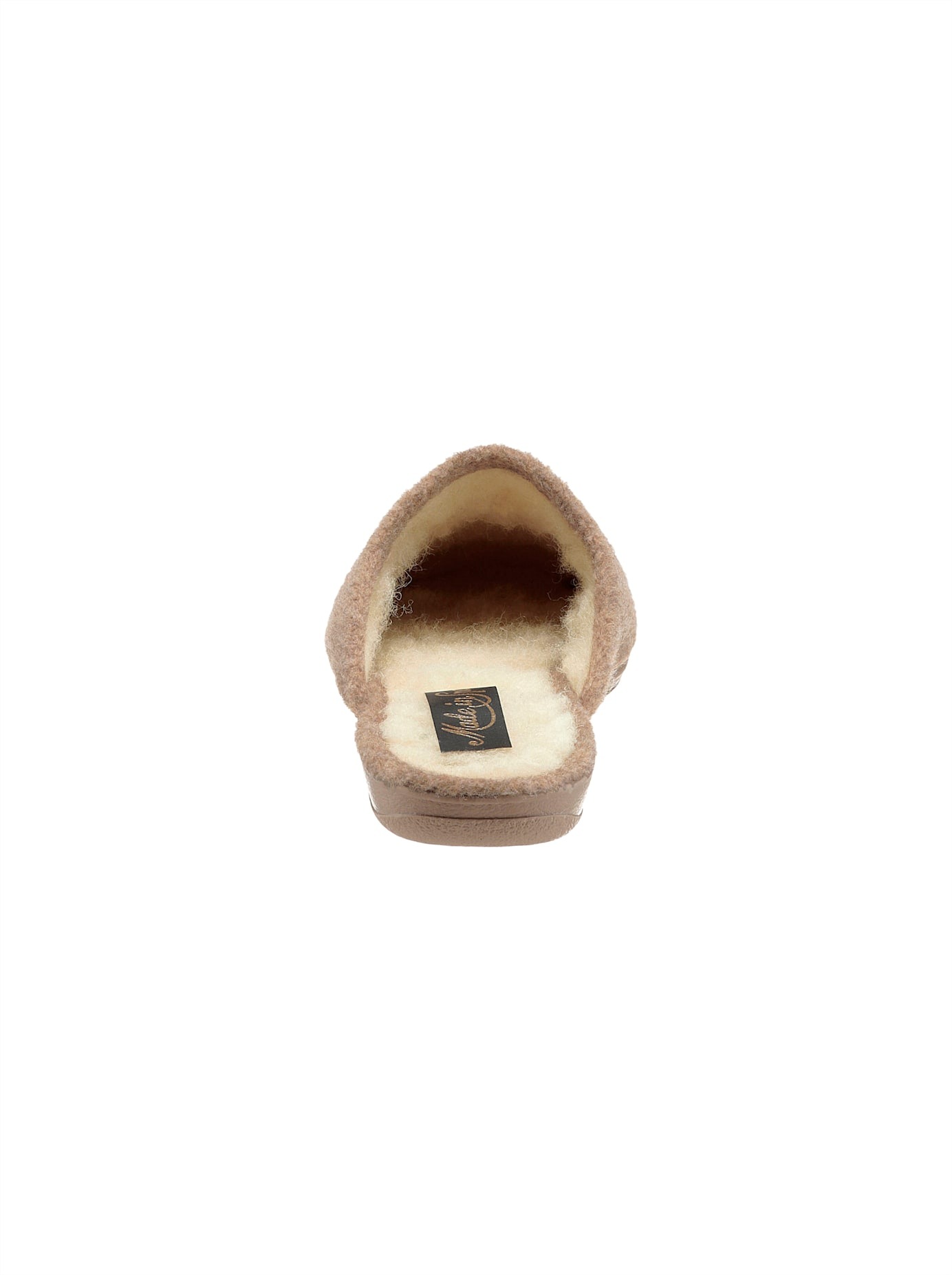 Pantoffel CLASSIC, Damen, Gr. 42, beige, Textil, Schuhe Hausschuh Pantoffeln 3