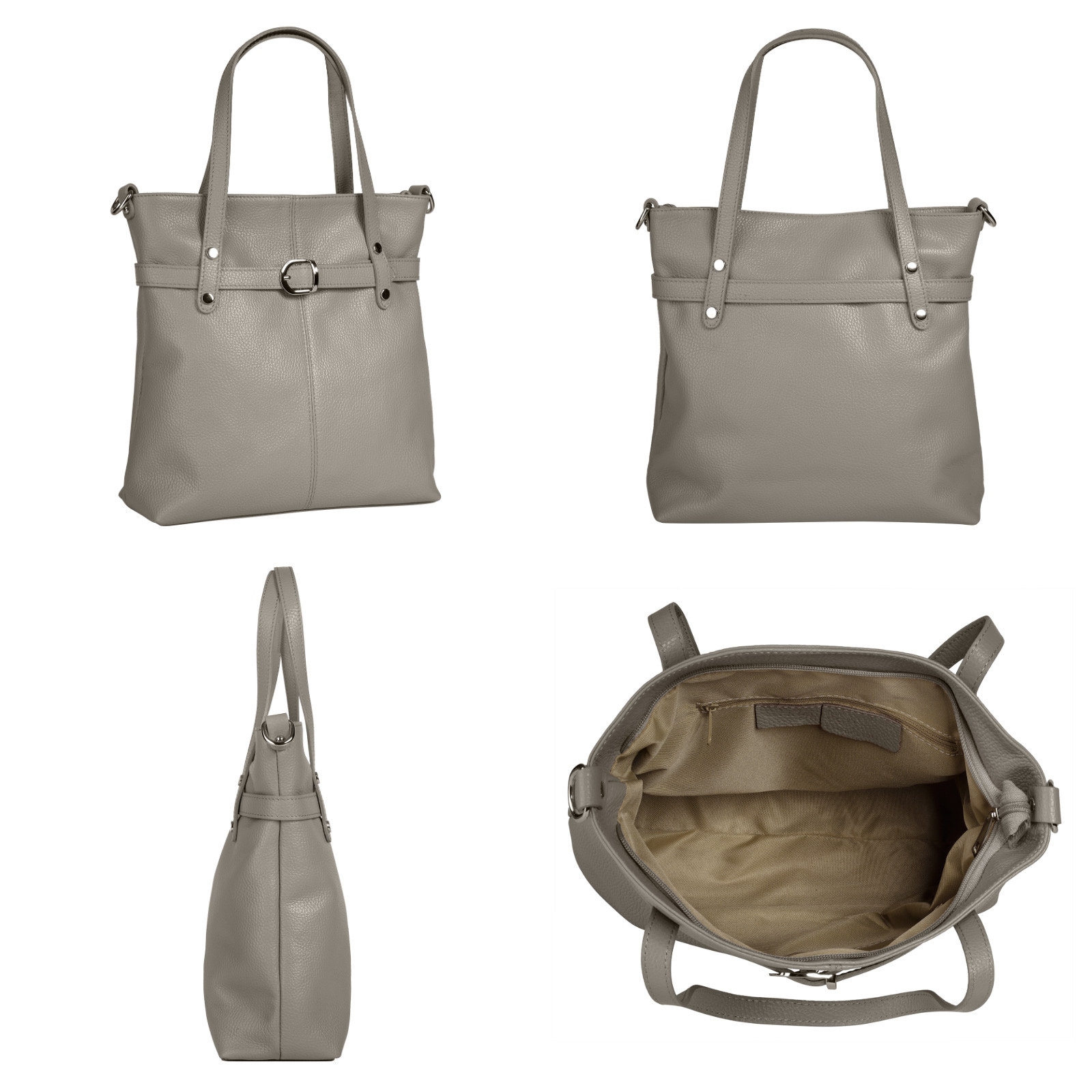 Cluty Shopper, echt Leder, Made in Italy