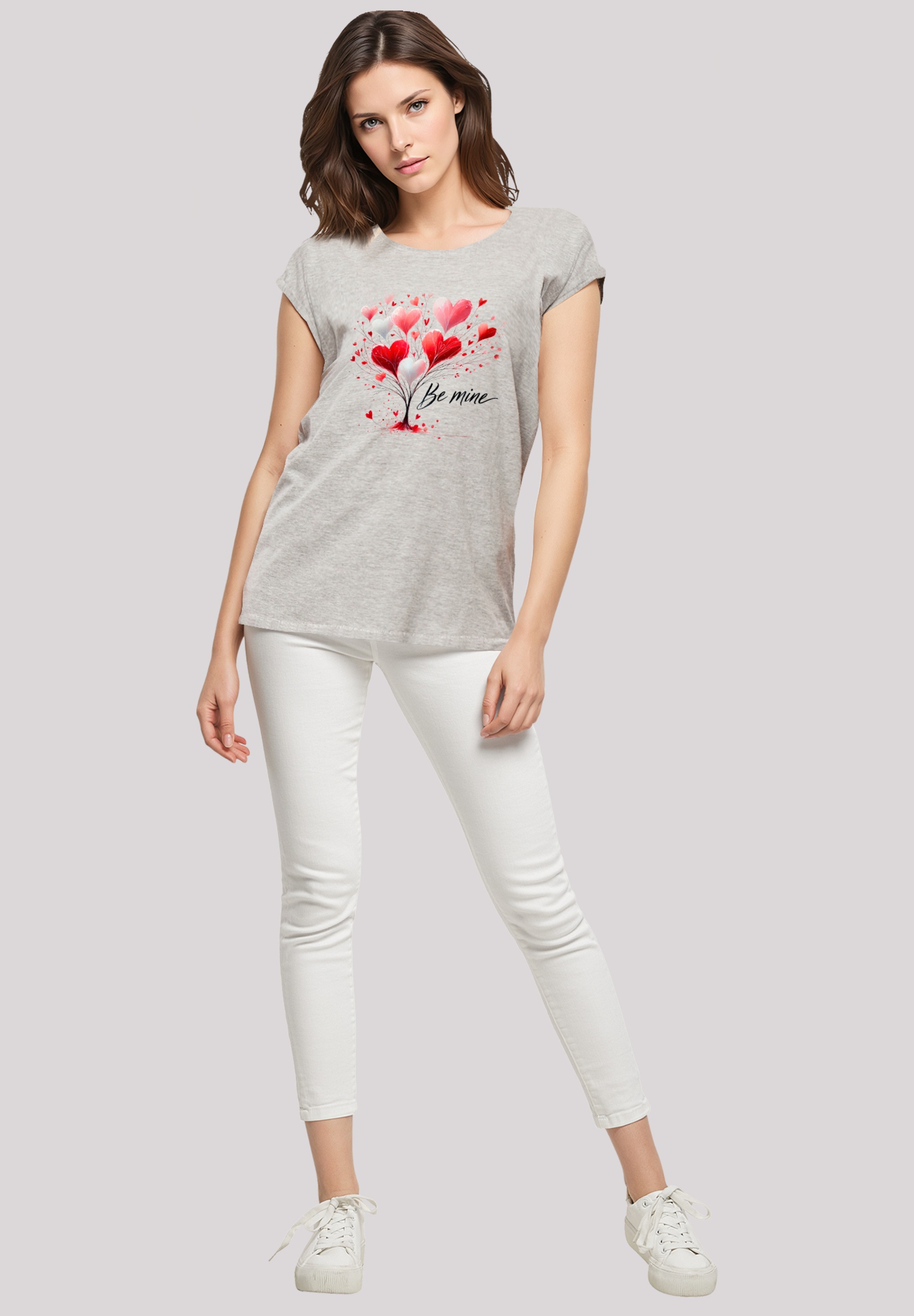 F4NT4STIC T-Shirt »Herzbaum Be Mine!«, Premium Qualität