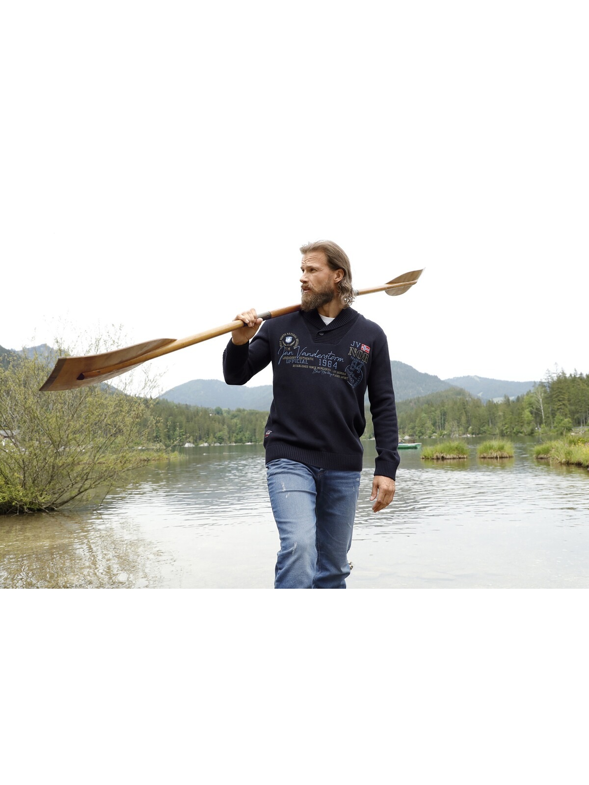 Jan Vanderstorm Schalkragenpullover »Pullover HAMAR«