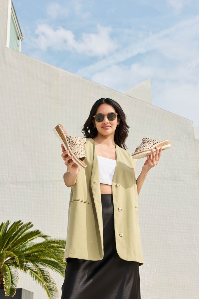 Rieker Pantolette  Sommerschuh, Hausschuh, Keilabsatz, zum Schlupfen