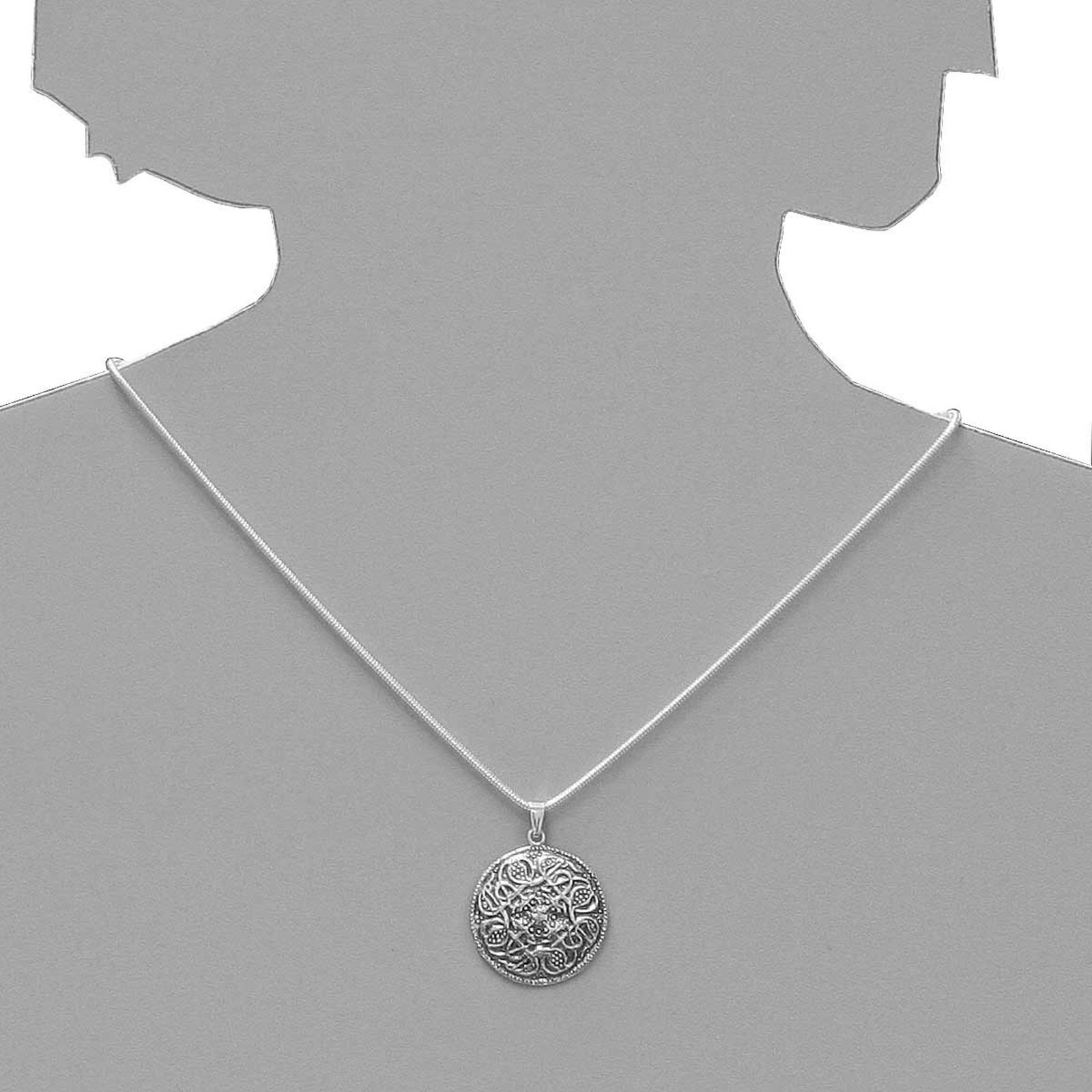 OSTSEE-SCHMUCK Kettenanhänger »Ostsee-Schmuck Anhänger Hiddensee 26 mm rund«, (1 tlg.)