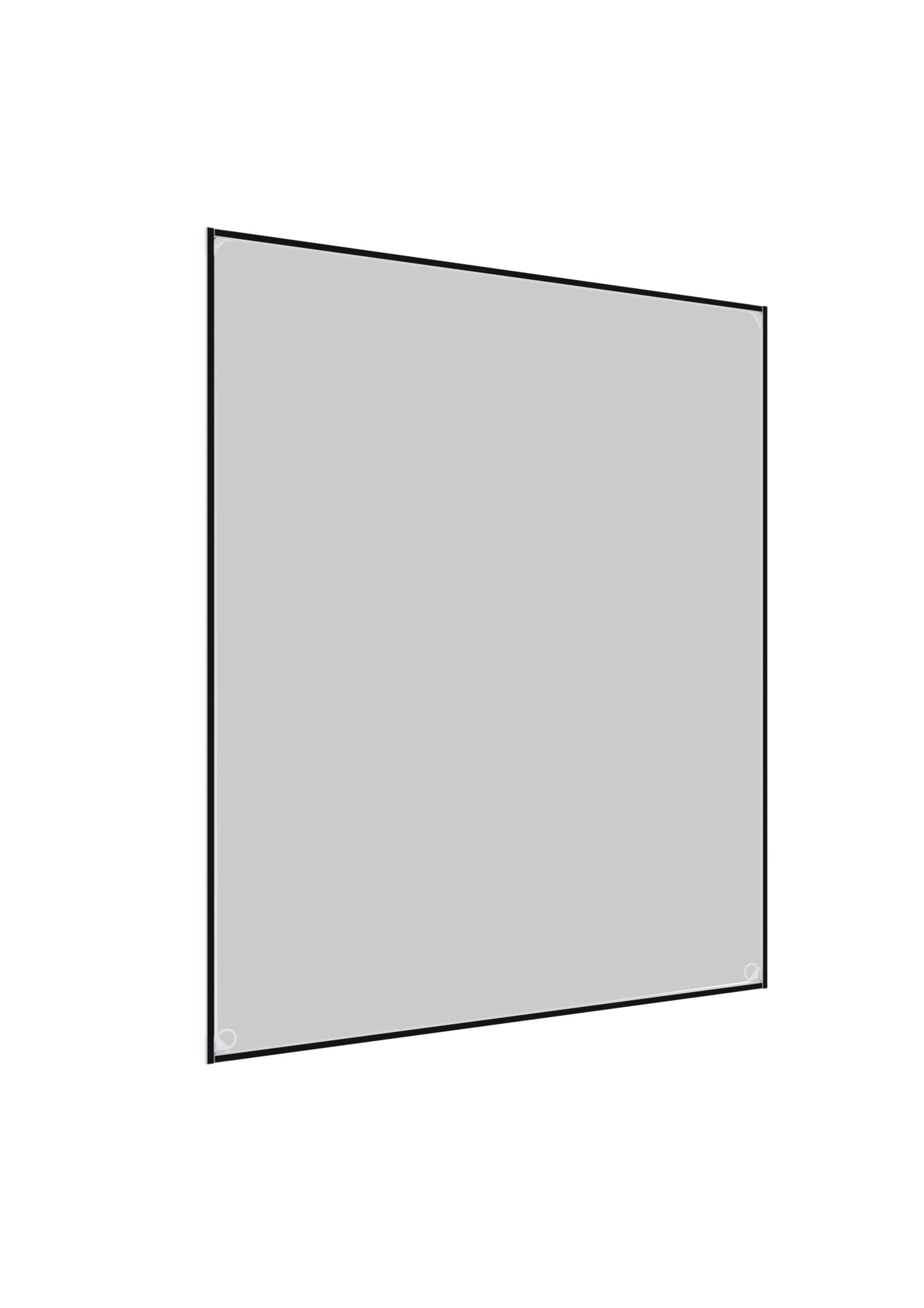 Windhager Insektenschutz-Fensterrahmen "mit selbstklebenden Magnetstreifen, Kunfstoffrahmen mit Magnetprofilen" 1 Stk. tlg. Fliegengitter, Magnet-Insektenschutz, ohne bohren, 100 x 120 cm, weiß