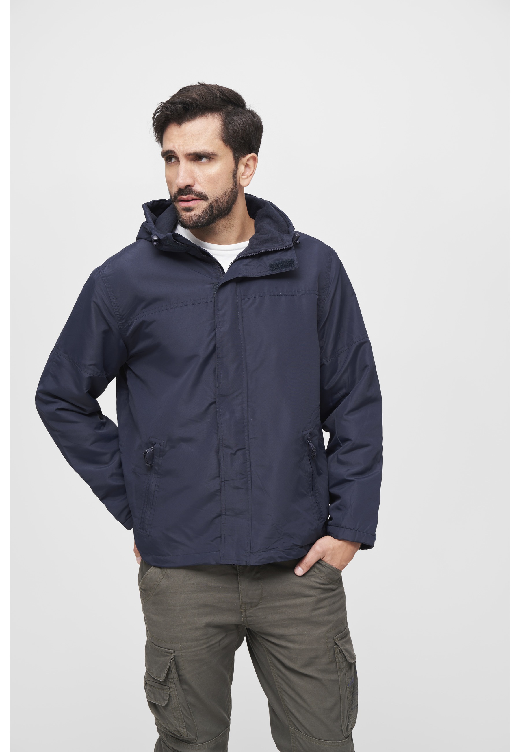 Brandit Allwetterjacke »Brandit Herren Windbreaker Frontzip« 1 Stk. tlg. mit Kapuze