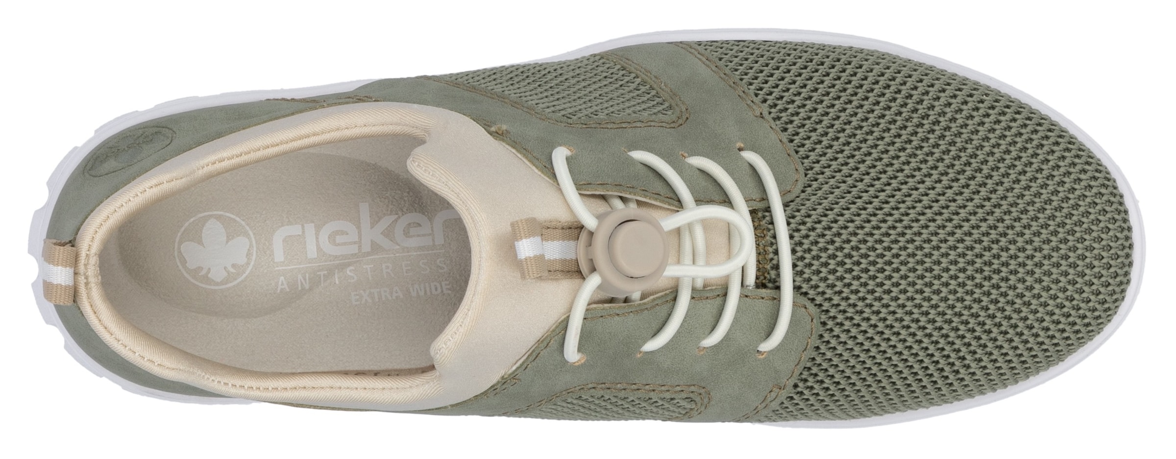 Rieker Slip-On Sneaker, Halbschuh, Freizeitsneaker, Schlupfschuh mit Anziehlaschen