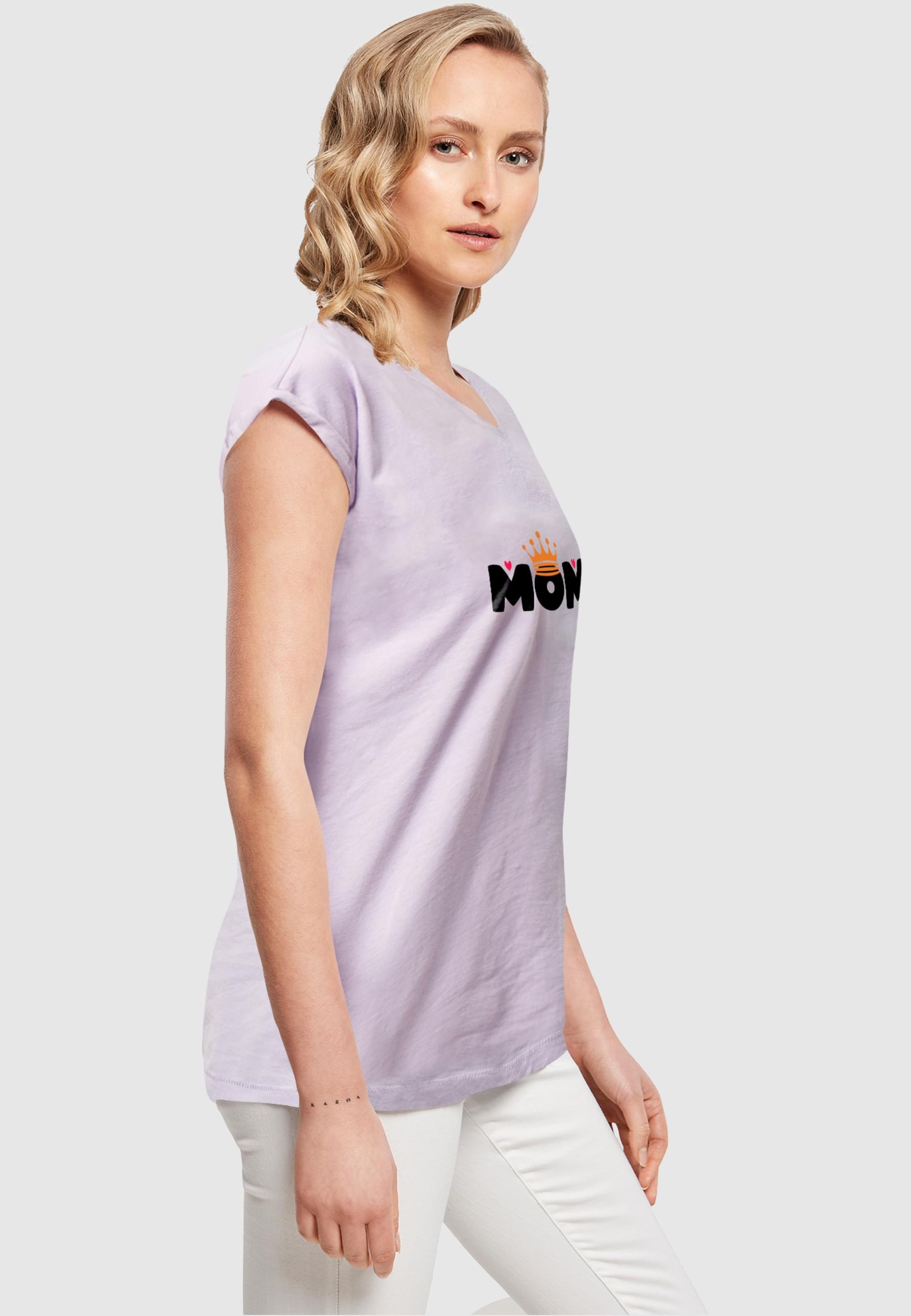 Merchcode T-Shirt »Merchcode Damen Ladies Mothers Day - Queen Mom T-Shirt«, (1 tlg.)