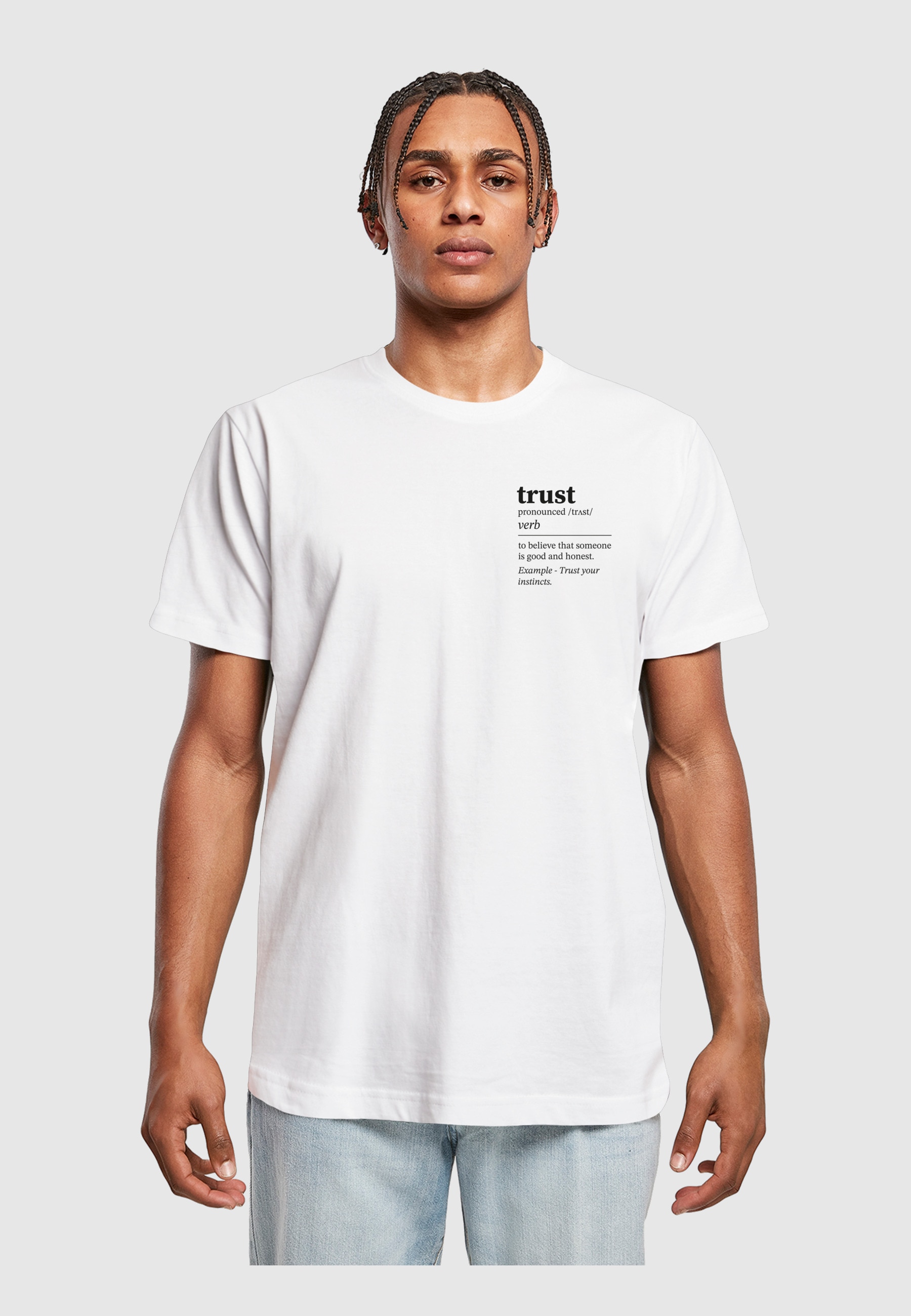 MisterTee T-Shirt »MisterTee Herren Trust Definition Tee« 1 Stk.