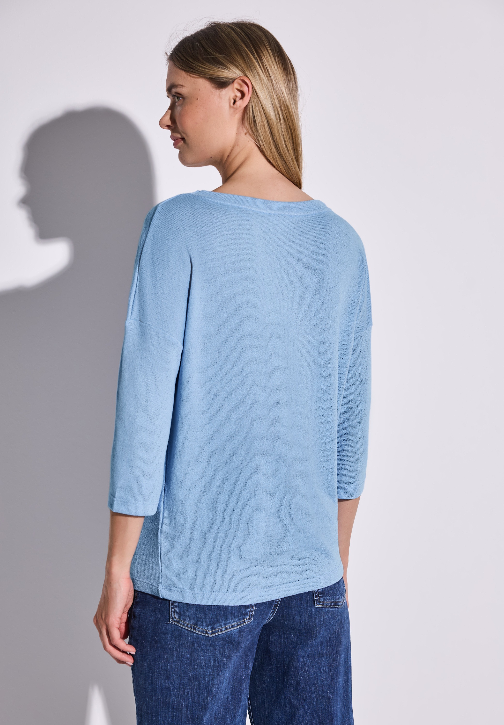 Thumbnail - STREET ONE T-Shirt, 3/4-Arm und im Strick-Look