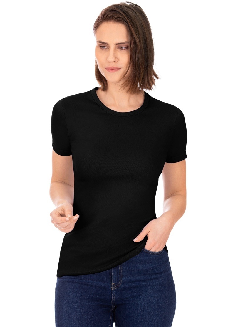 Trigema T-Shirt »TRIGEMA Baumwolle/Elastan« kaufen | BAUR für T-Shirt aus