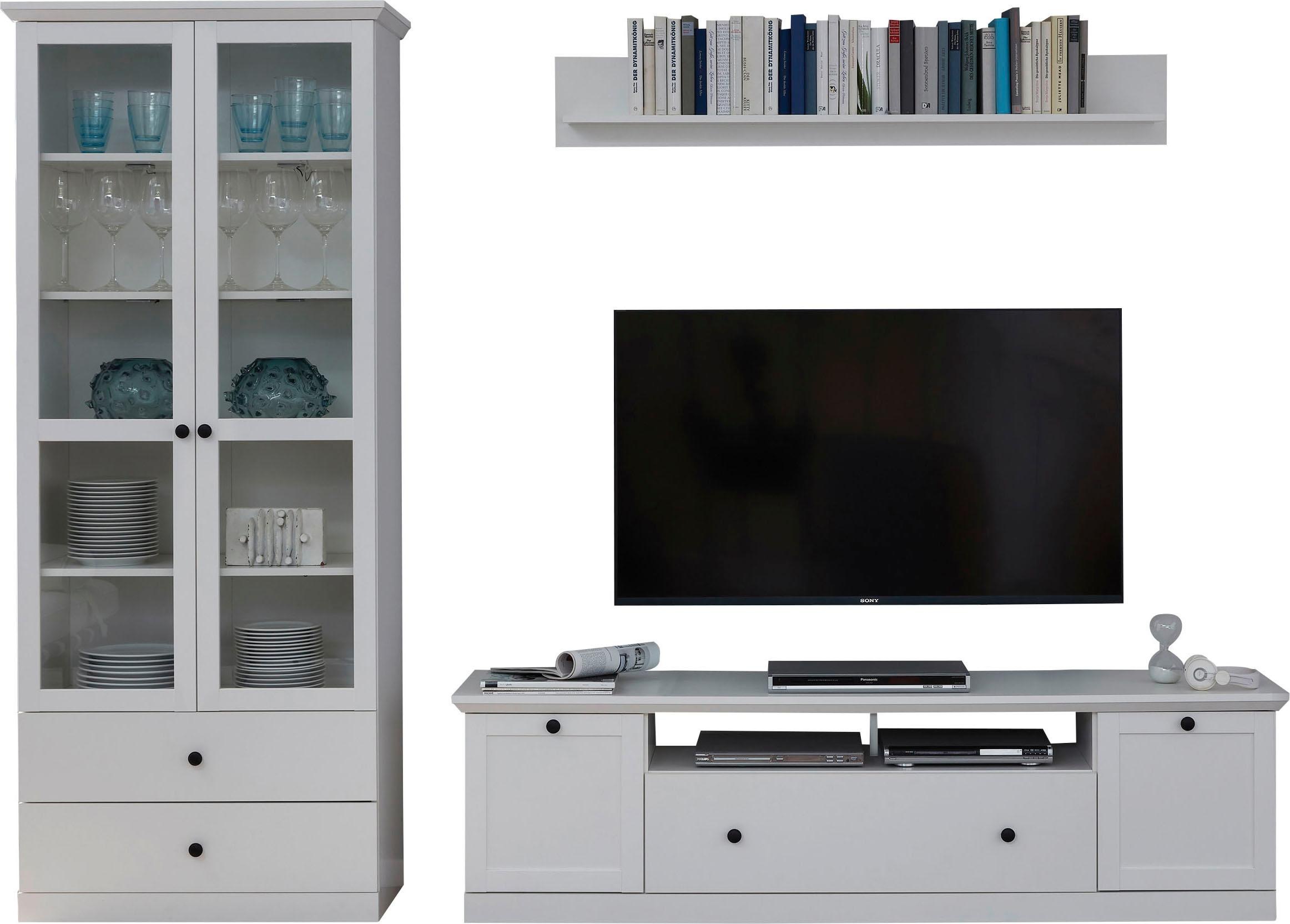 Home affaire Wohnwand "Örebro" Set, 3 Stk. tlg. zeitloser Landhausstil, mit günstig online kaufen