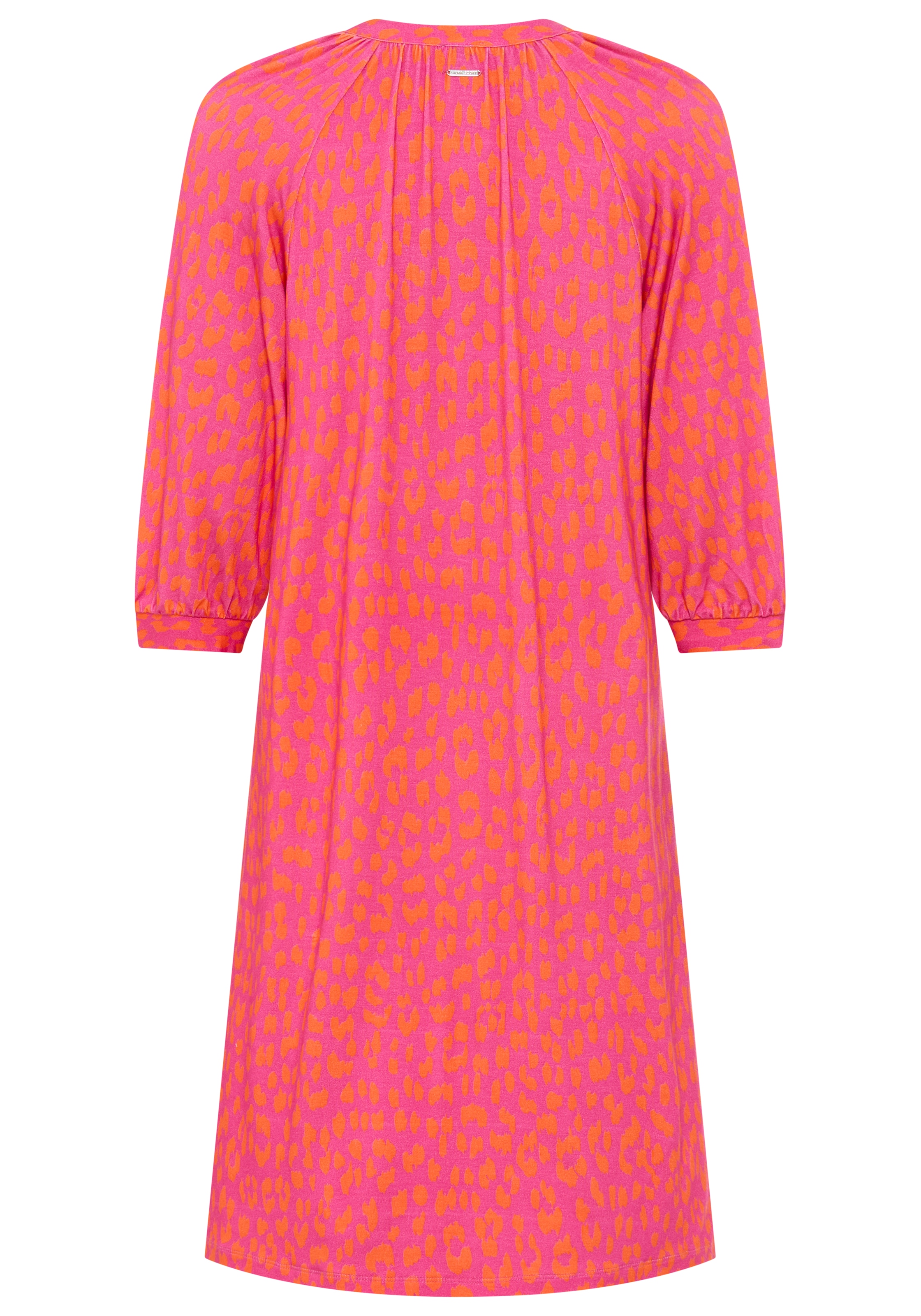 Laura Scott Sommerkleid Mini-Look, mit V-Ausschnitt, mit Halbarm, aus Viskose und Elasthan