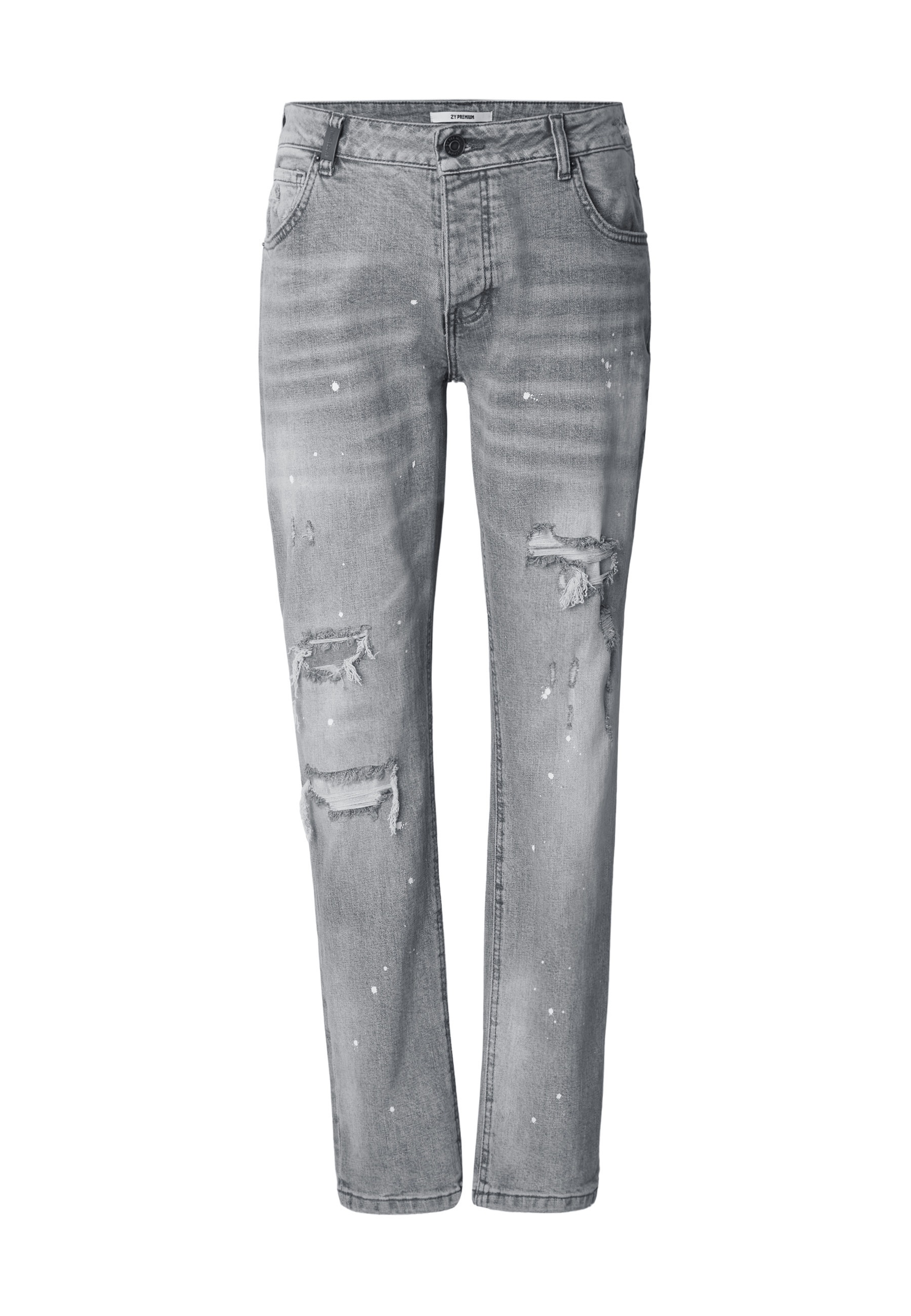 2Y Premium Bequeme Jeans "2Y Premium VICTOR RIPPED SLIM FIT JEANS"