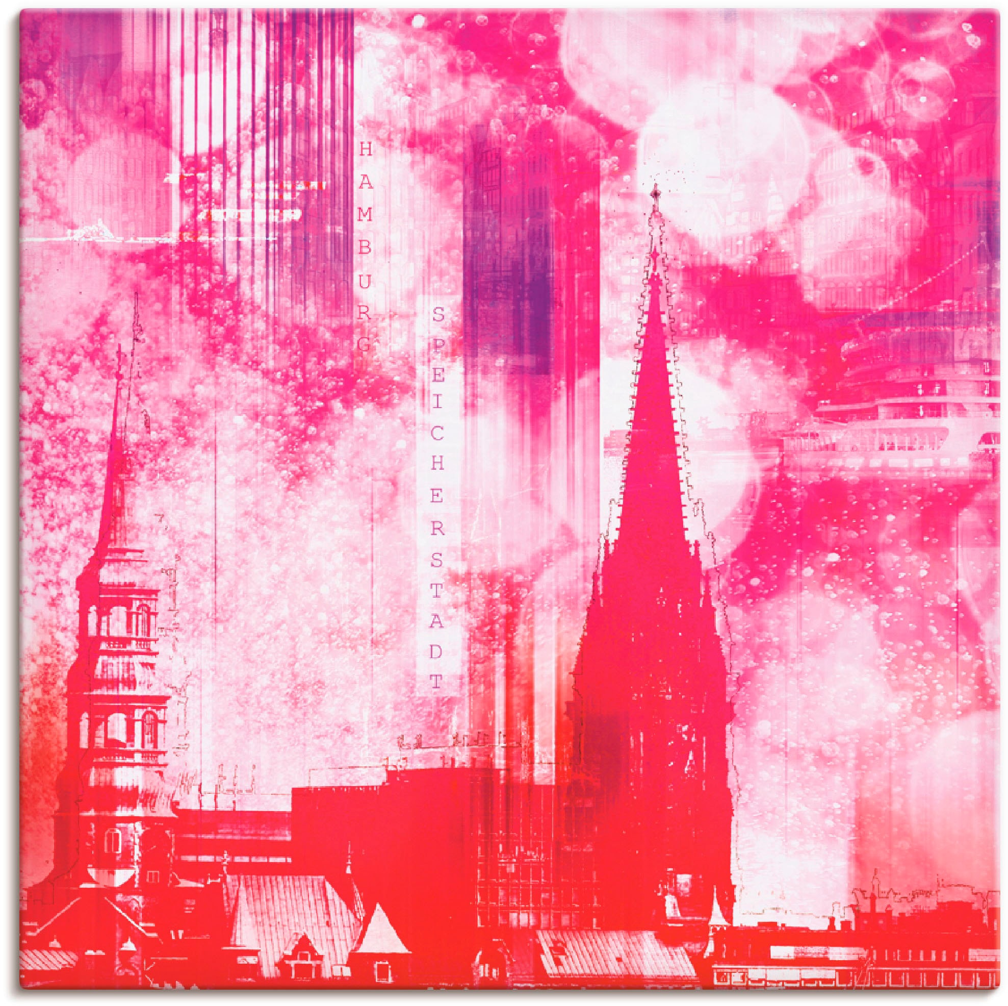 Artland Paveikslas »Hamburg Collage III« Archi...