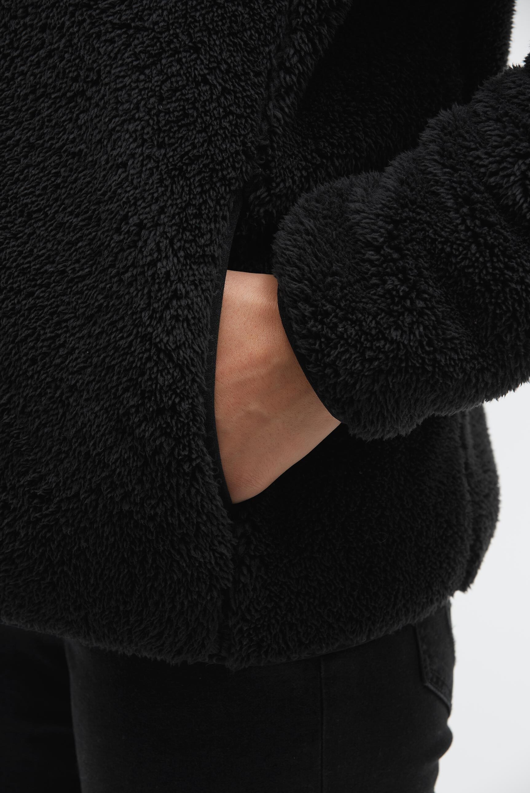 SOCCX Fleecejacke ohne Kapuze