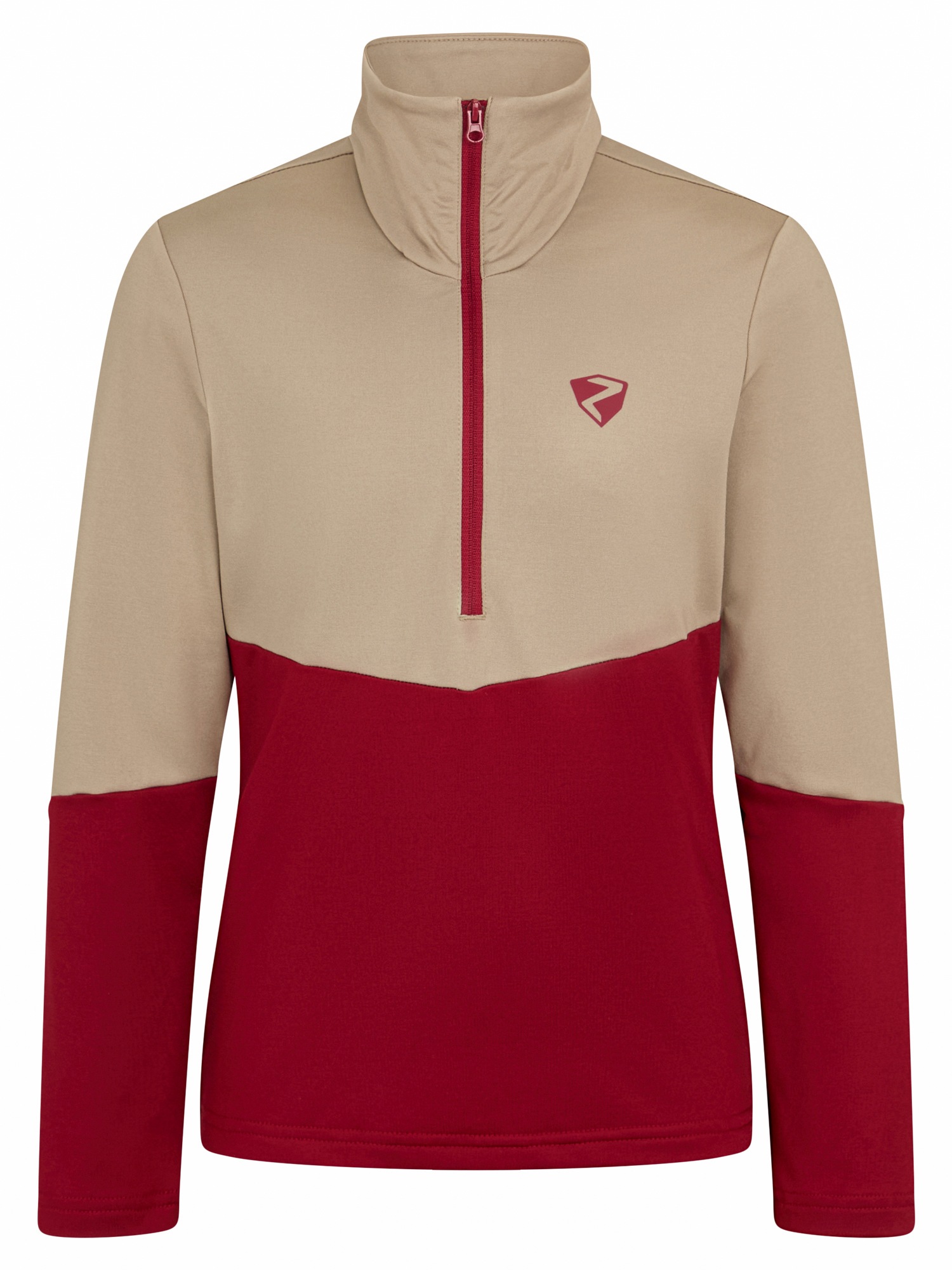 Ziener Sweatshirt "JARPS-Z JUNIOR", Stretchmaterial, wärmend, halber Front-Reißverschluss