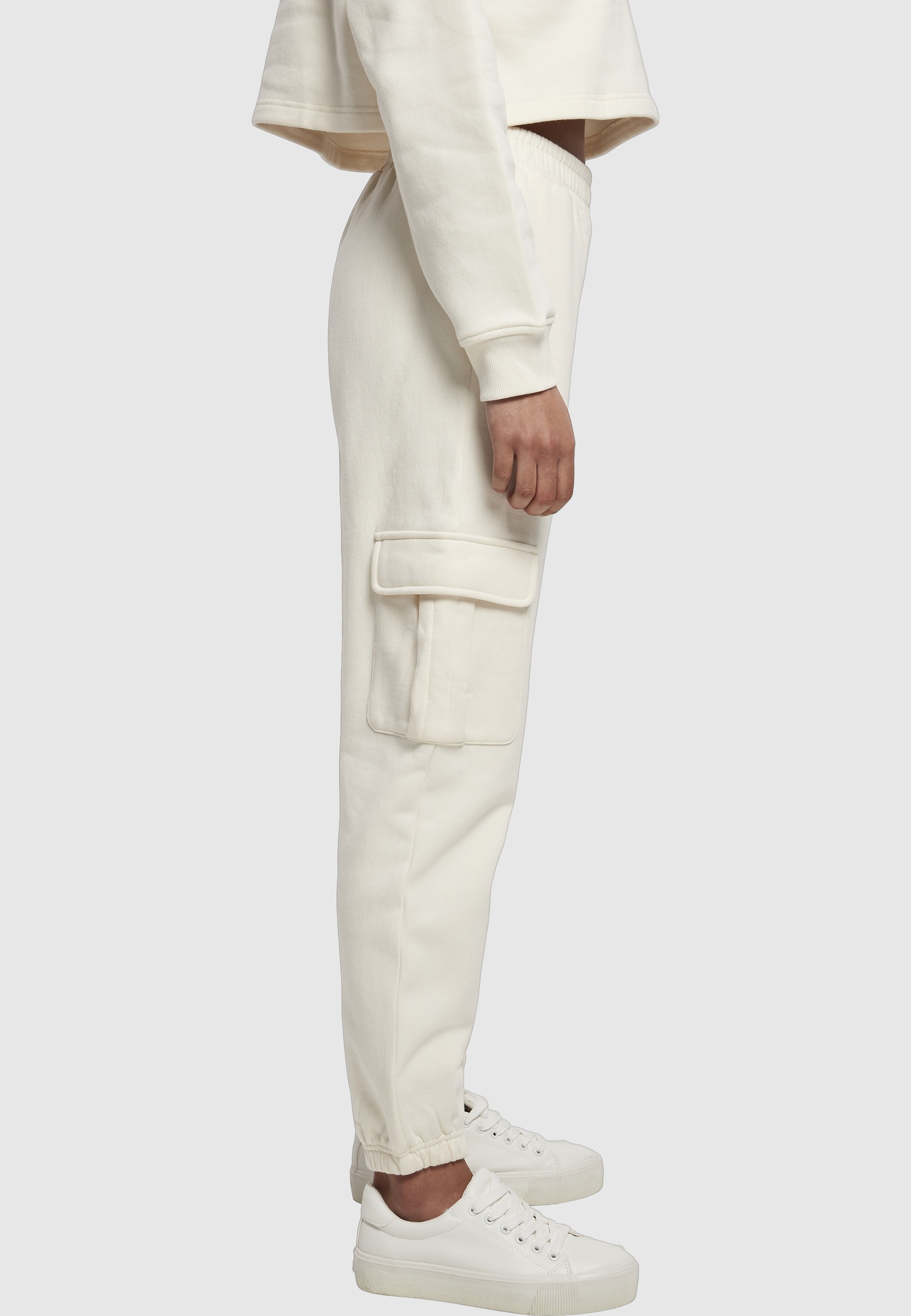 URBAN CLASSICS Jogginghose »Urban Classics Damen Ladies High Waist Cargo Sweat Pants«