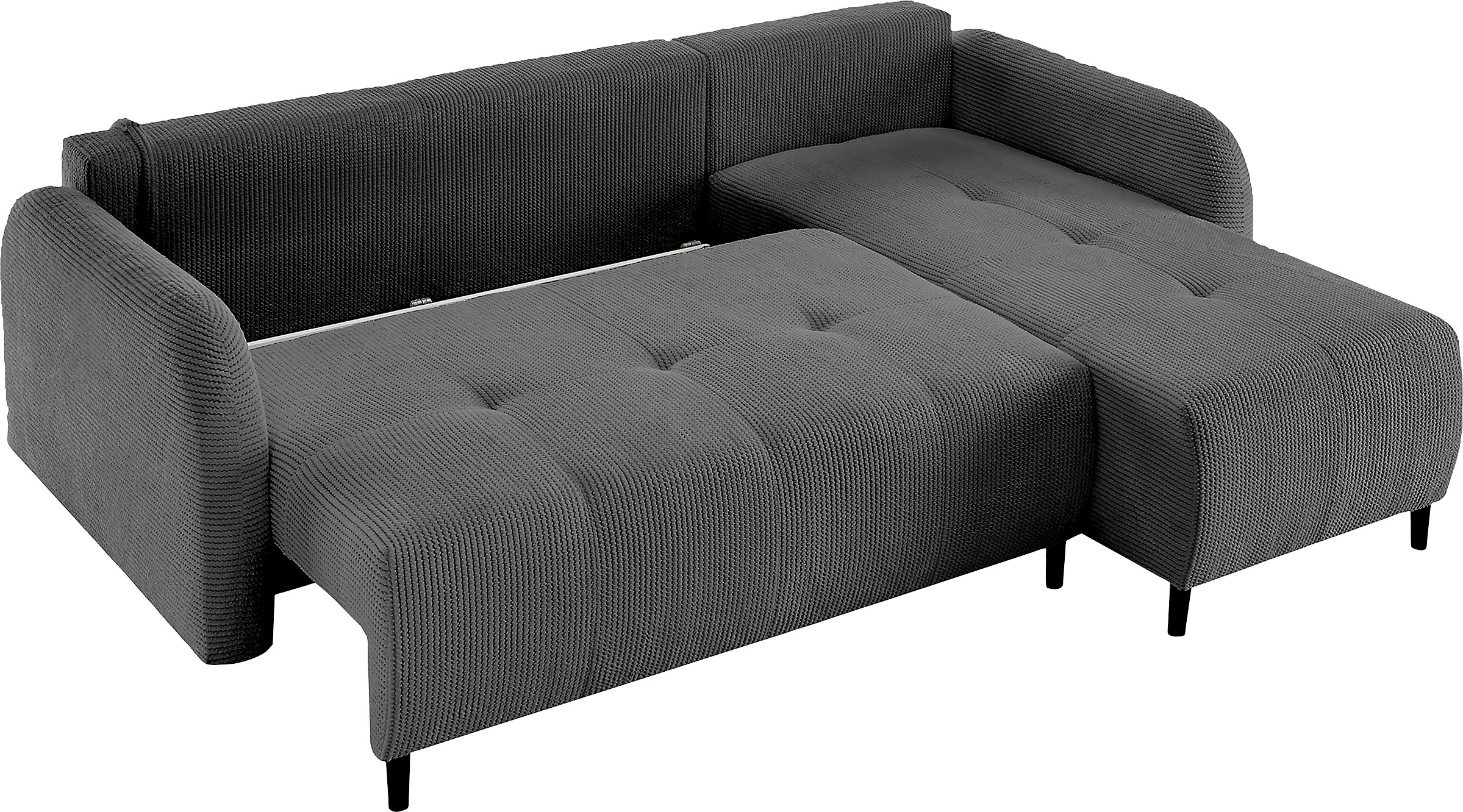 Leonique Ecksofa »BLAISE«, mit Bett-Funktion (Liegefläche 140/200 cm), Zier- und Rückenkissen