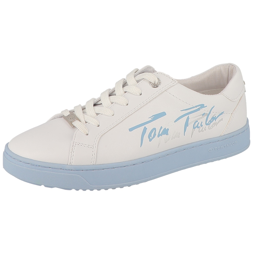 TOM TAILOR Plateausneaker mit farbiger Plateausohle