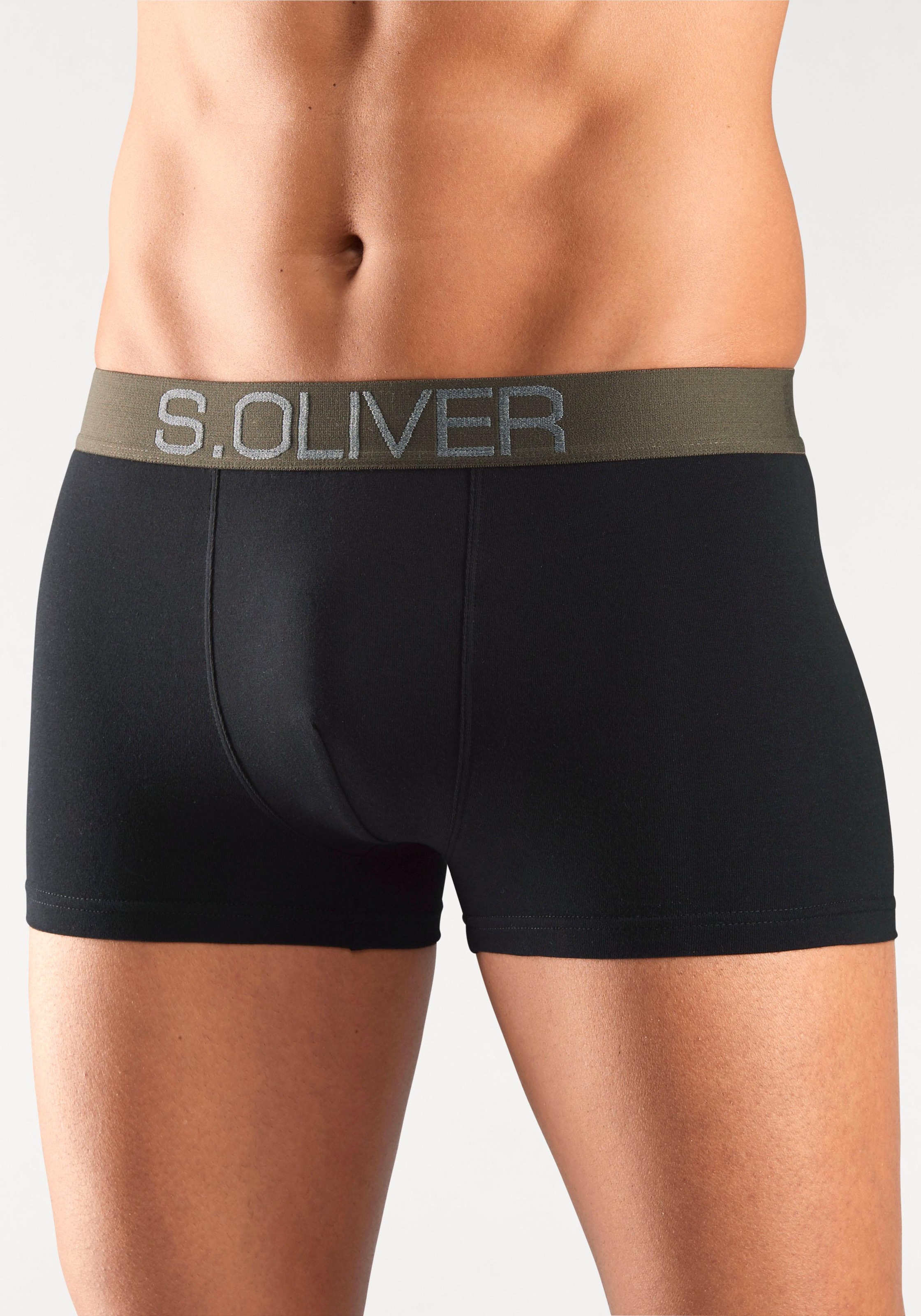 s.Oliver Boxer "Boxershorts für Herren", (Packung, 4 St.), mit kontrastfarb günstig online kaufen