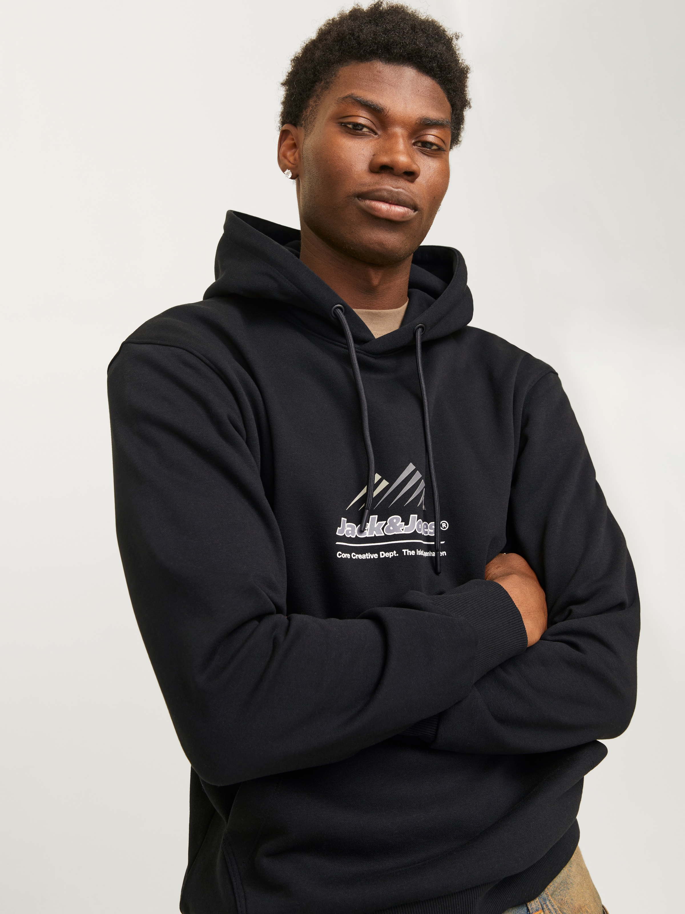 Jack & Jones Kapuzensweatshirt »JCOLIMA LOGO SWEAT HOOD BF«